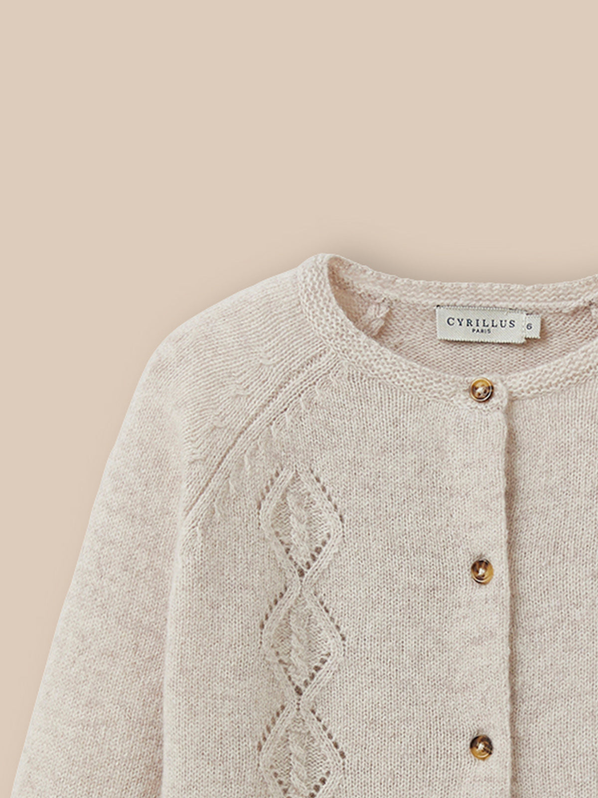 Mädchen-Cardigan aus Merino-Wolle