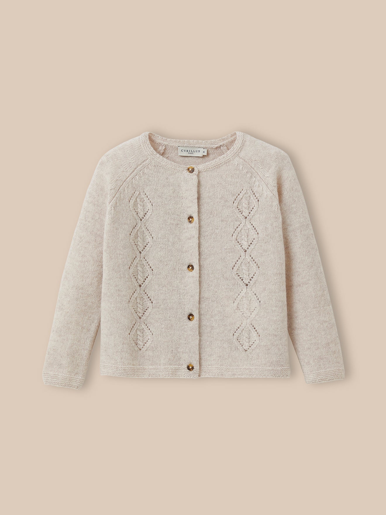 Mädchen-Cardigan aus Merino-Wolle