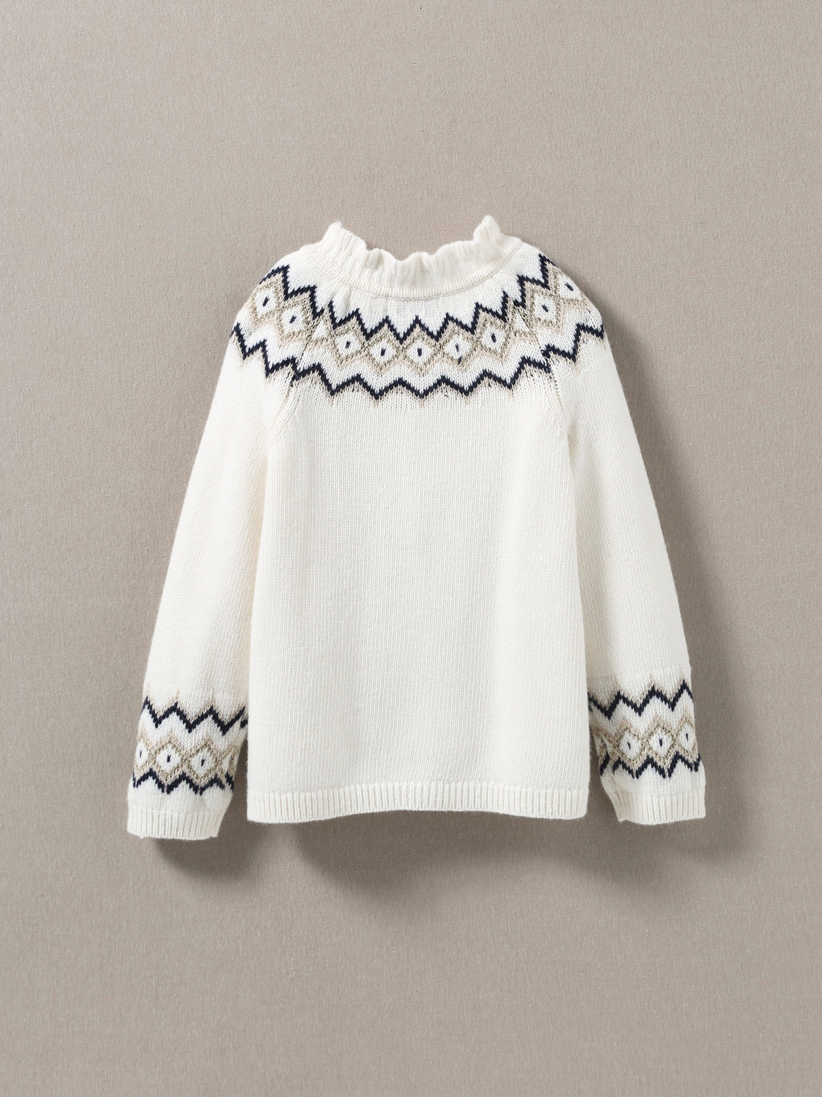 Mädchen-Cardigan mit Jacquard-Muster