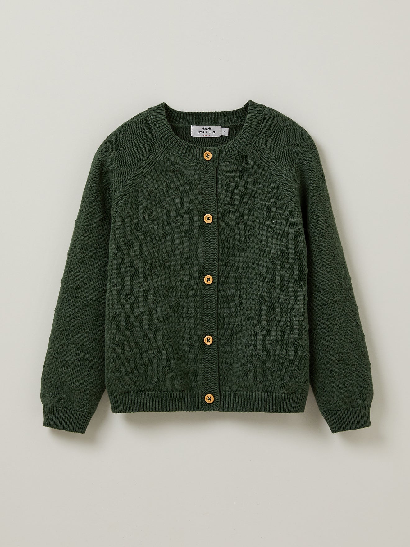 Mädchen-Cardigan mit Musterstrick