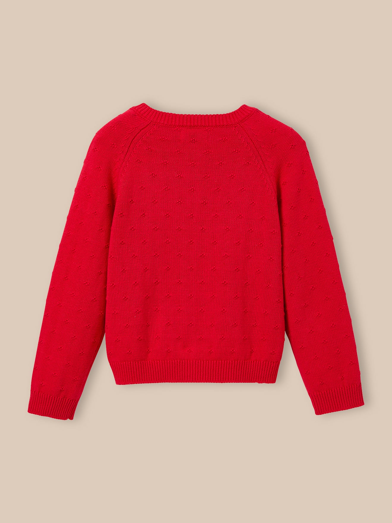 Mädchen-Cardigan mit Musterstrick
