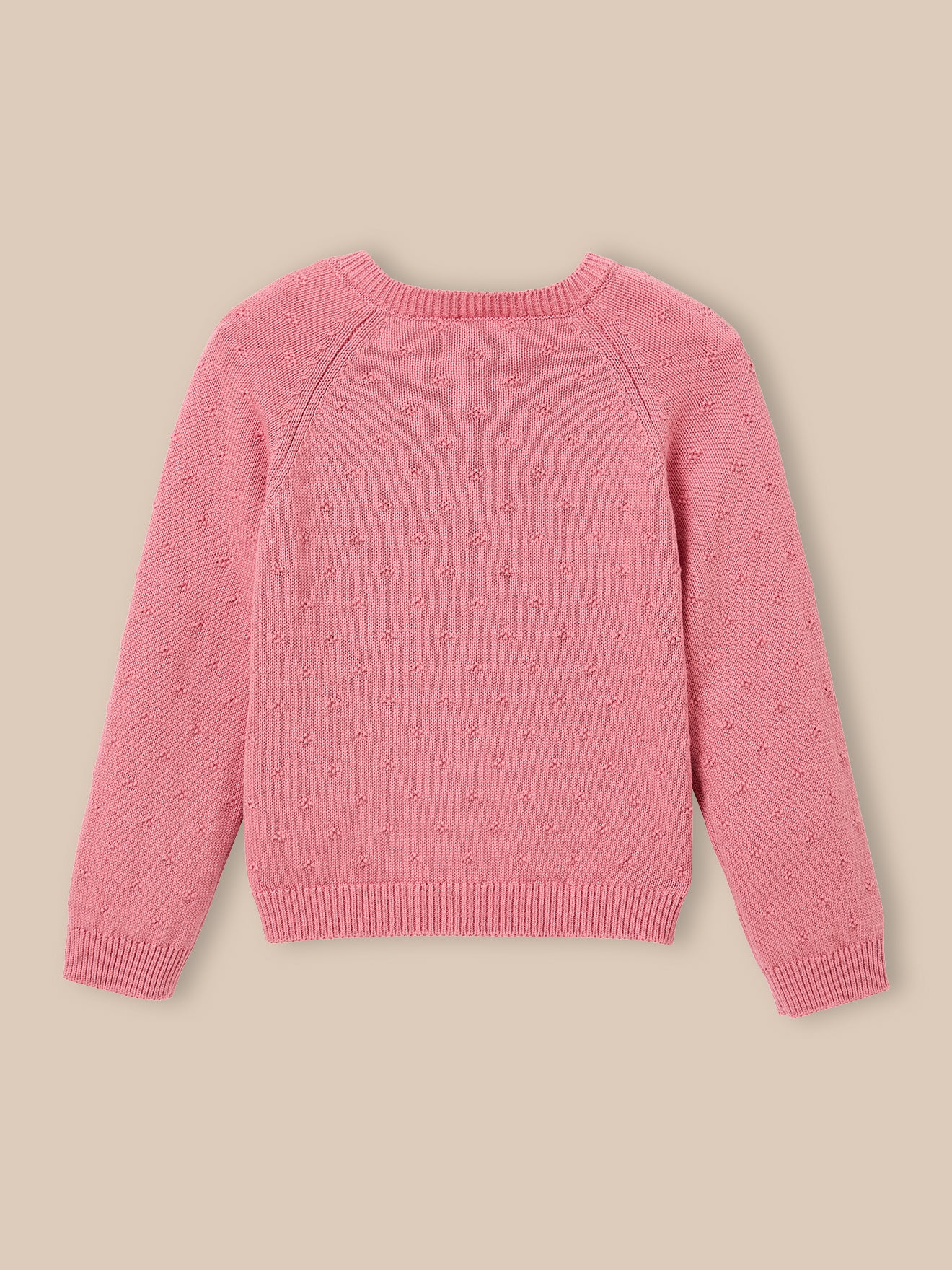 Mädchen-Cardigan mit Musterstrick
