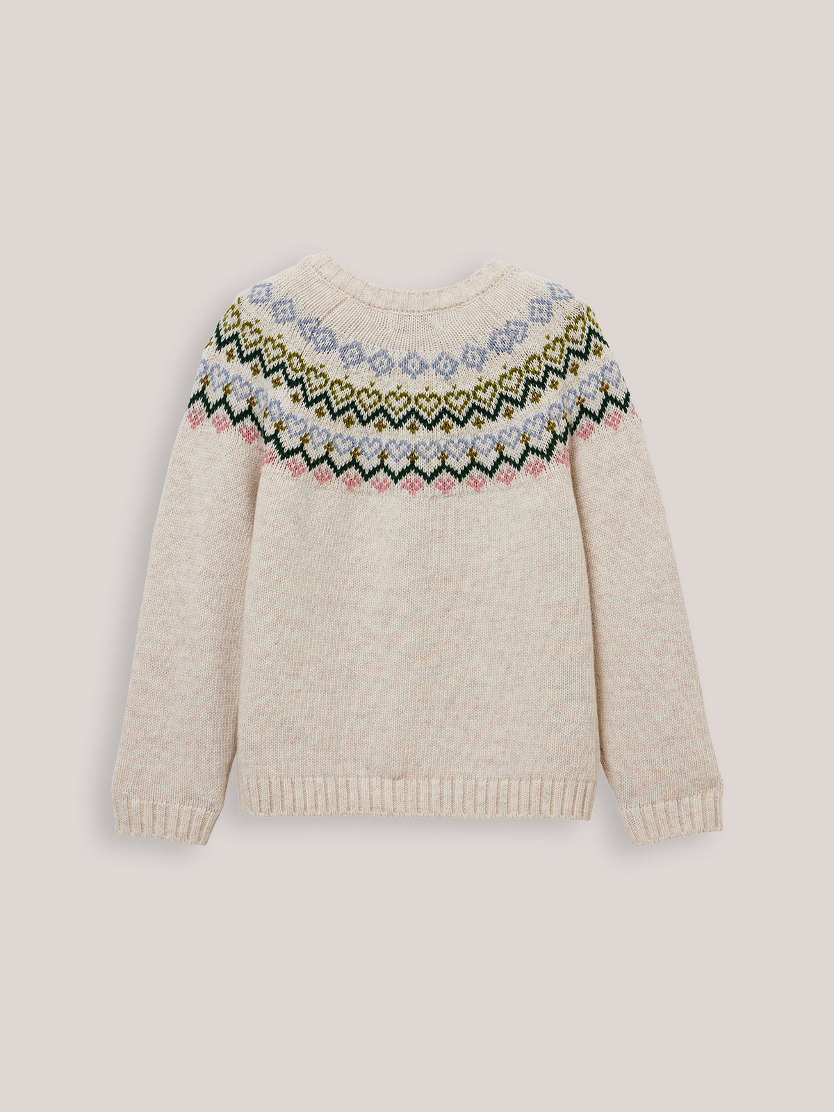 Mädchen-Cardigan mit Jacquard-Muster