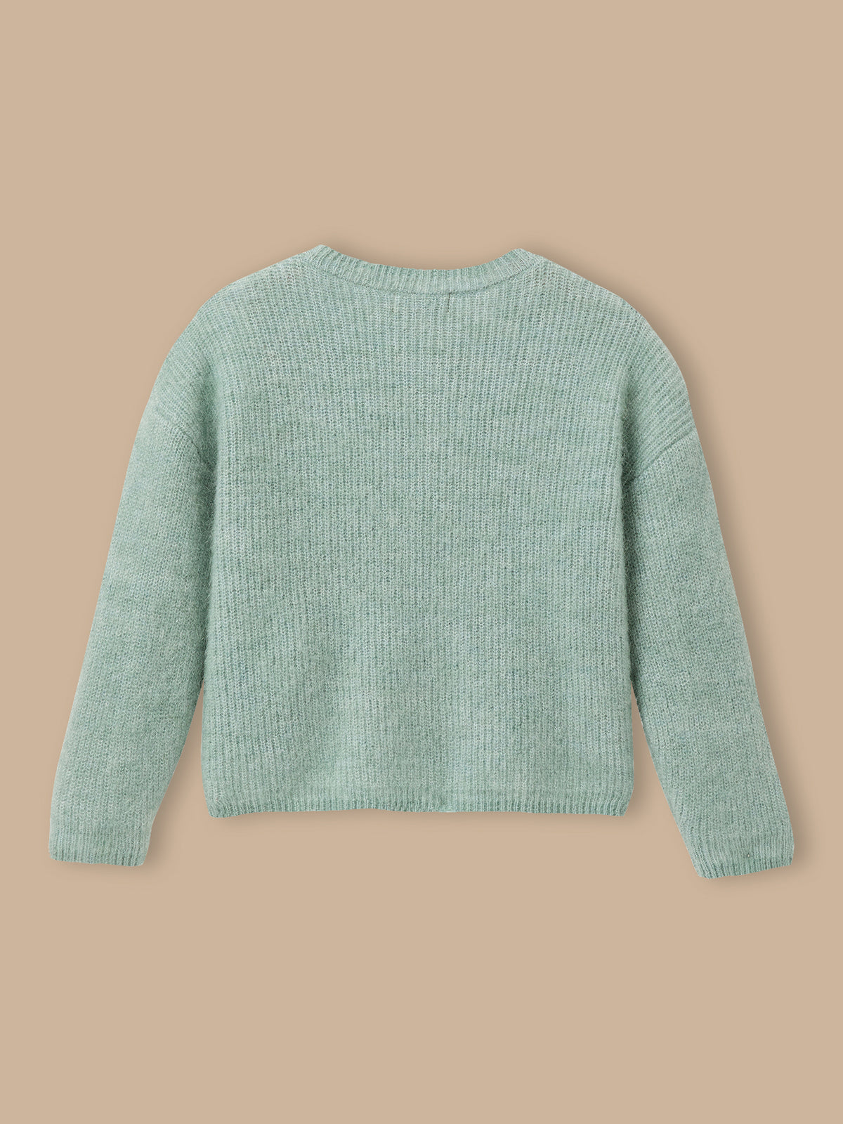 Mädchen-Cardigan mit Wolle und Mohair