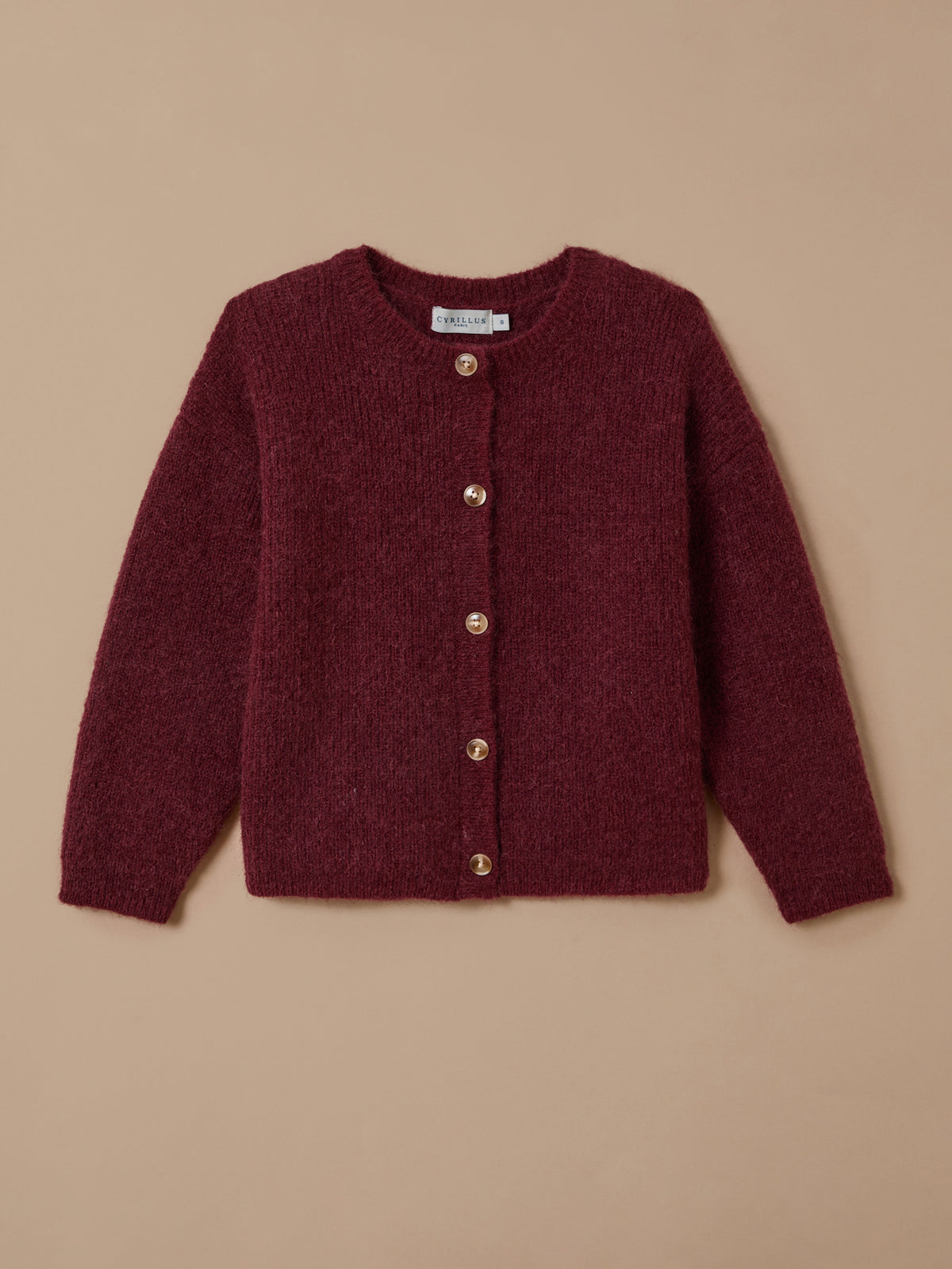 Mädchen-Cardigan mit Wolle und Mohair