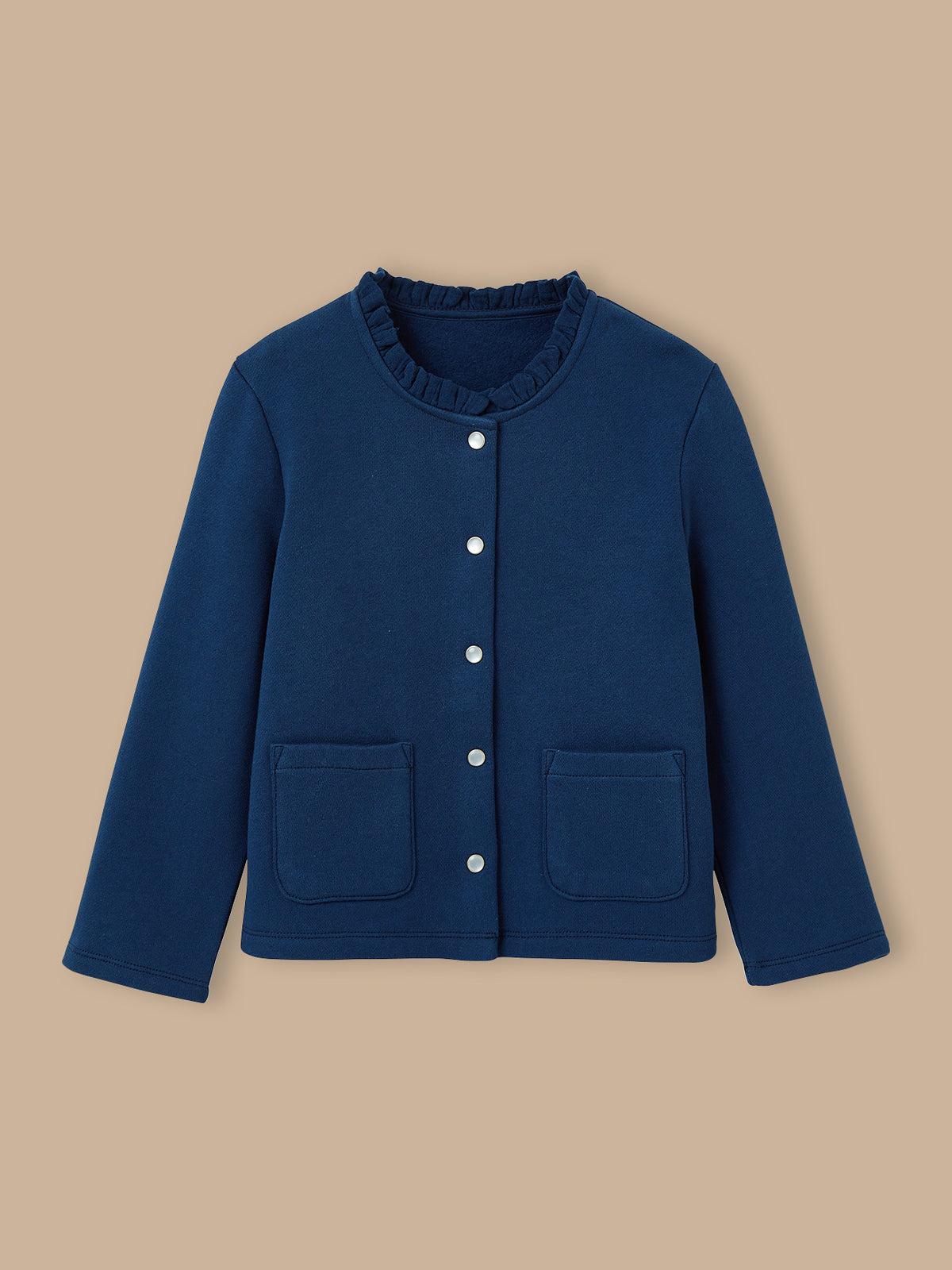 Mädchen-Cardigan aus Molton – Bio-Baumwolle