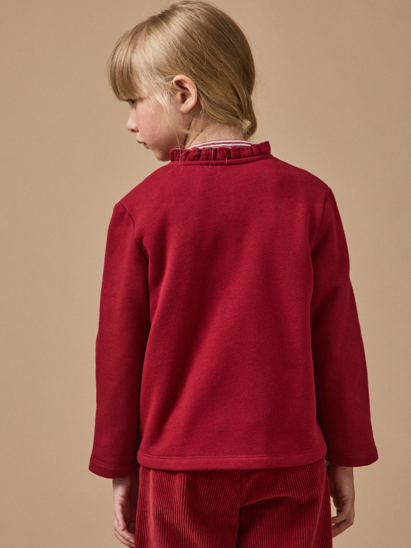 Mädchen-Cardigan aus Molton – Bio-Baumwolle