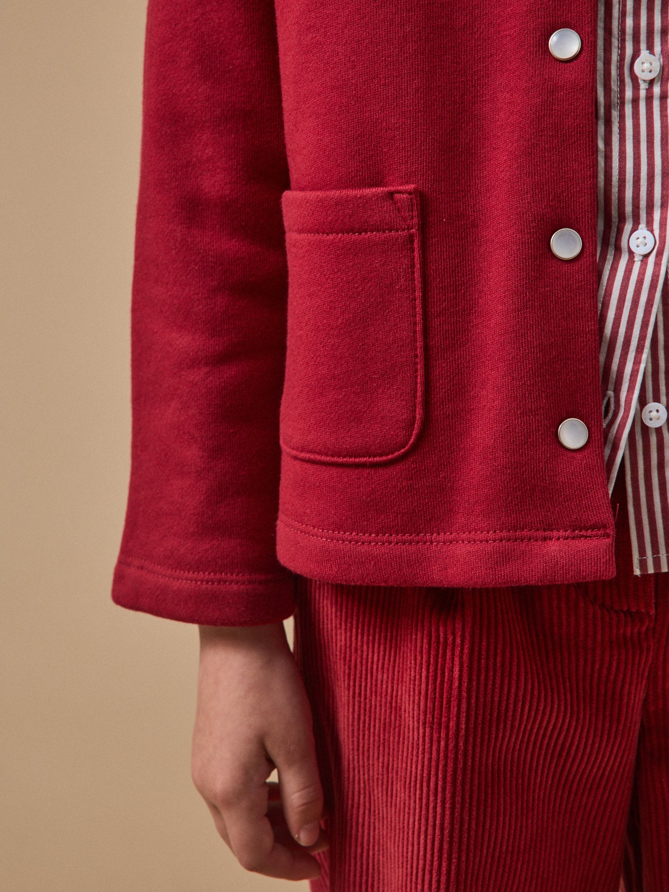 Mädchen-Cardigan aus Molton – Bio-Baumwolle