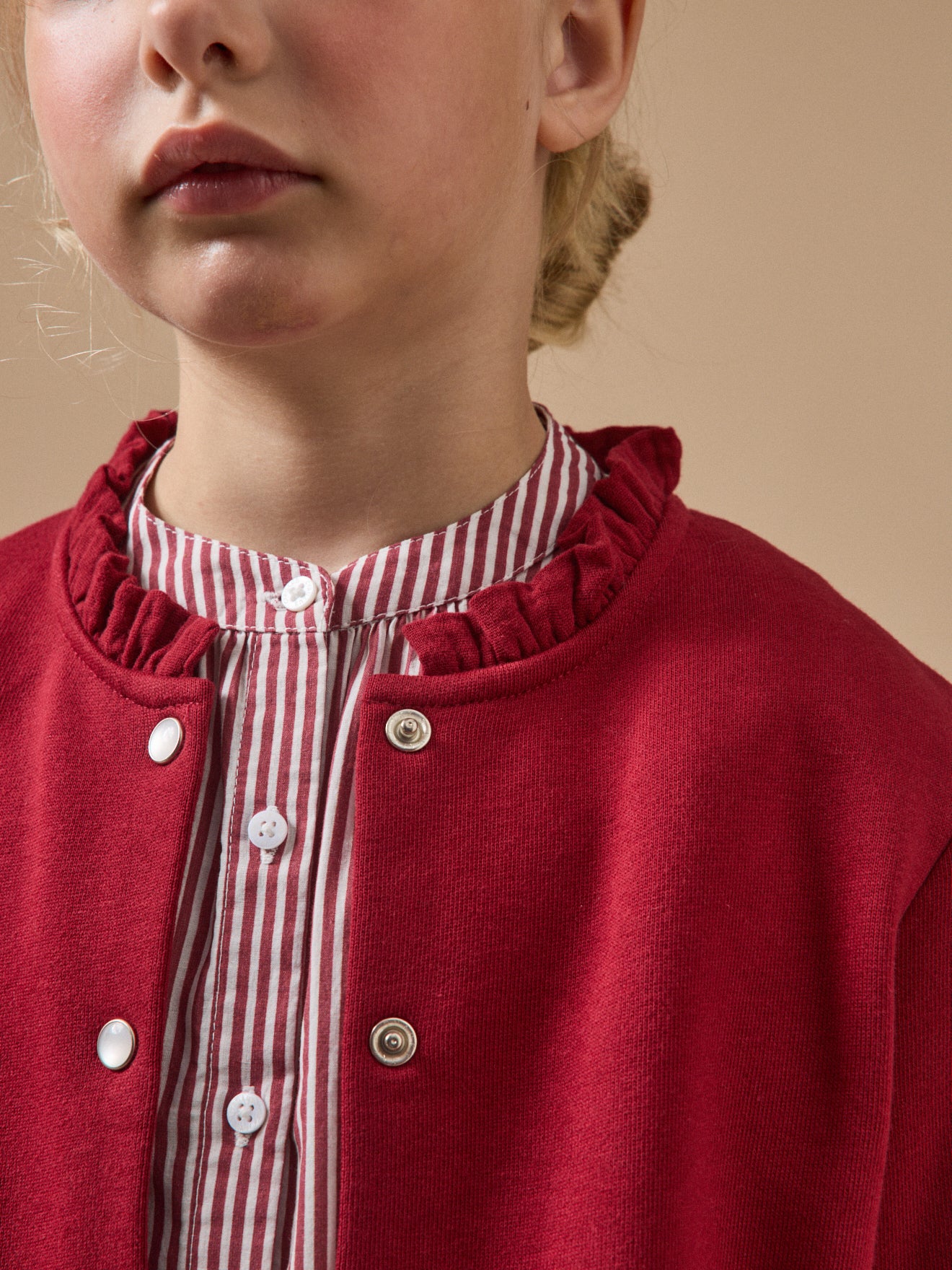 Mädchen-Cardigan aus Molton – Bio-Baumwolle