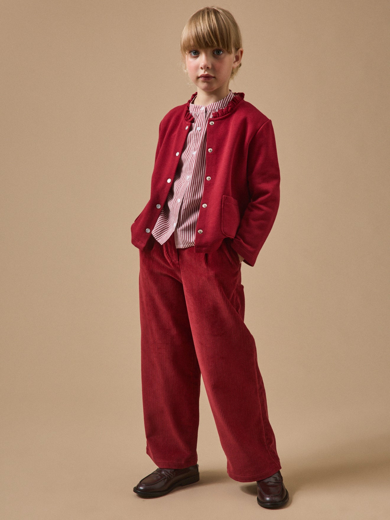 Mädchen-Cardigan aus Molton – Bio-Baumwolle