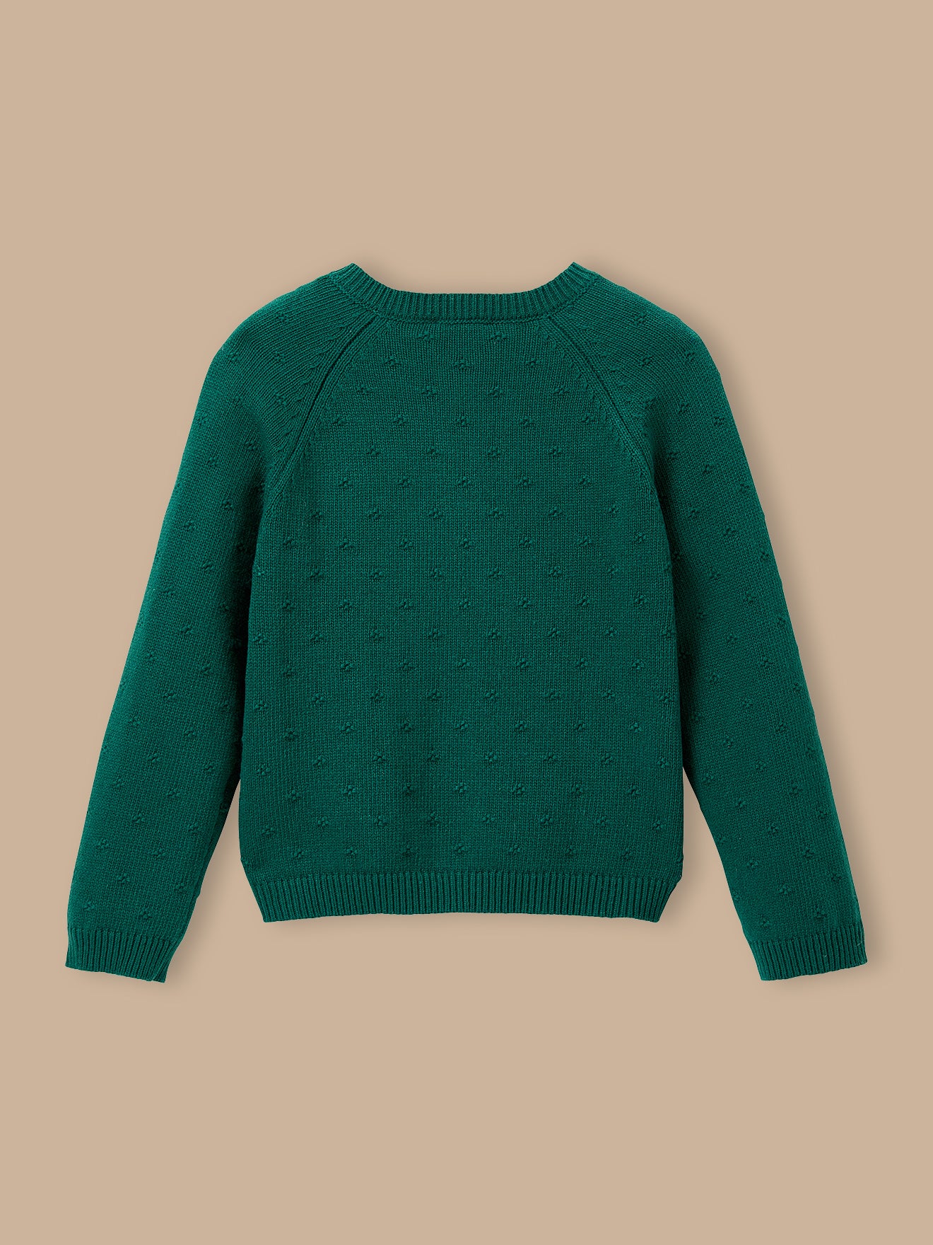Mädchen-Cardigan mit Lochmuster