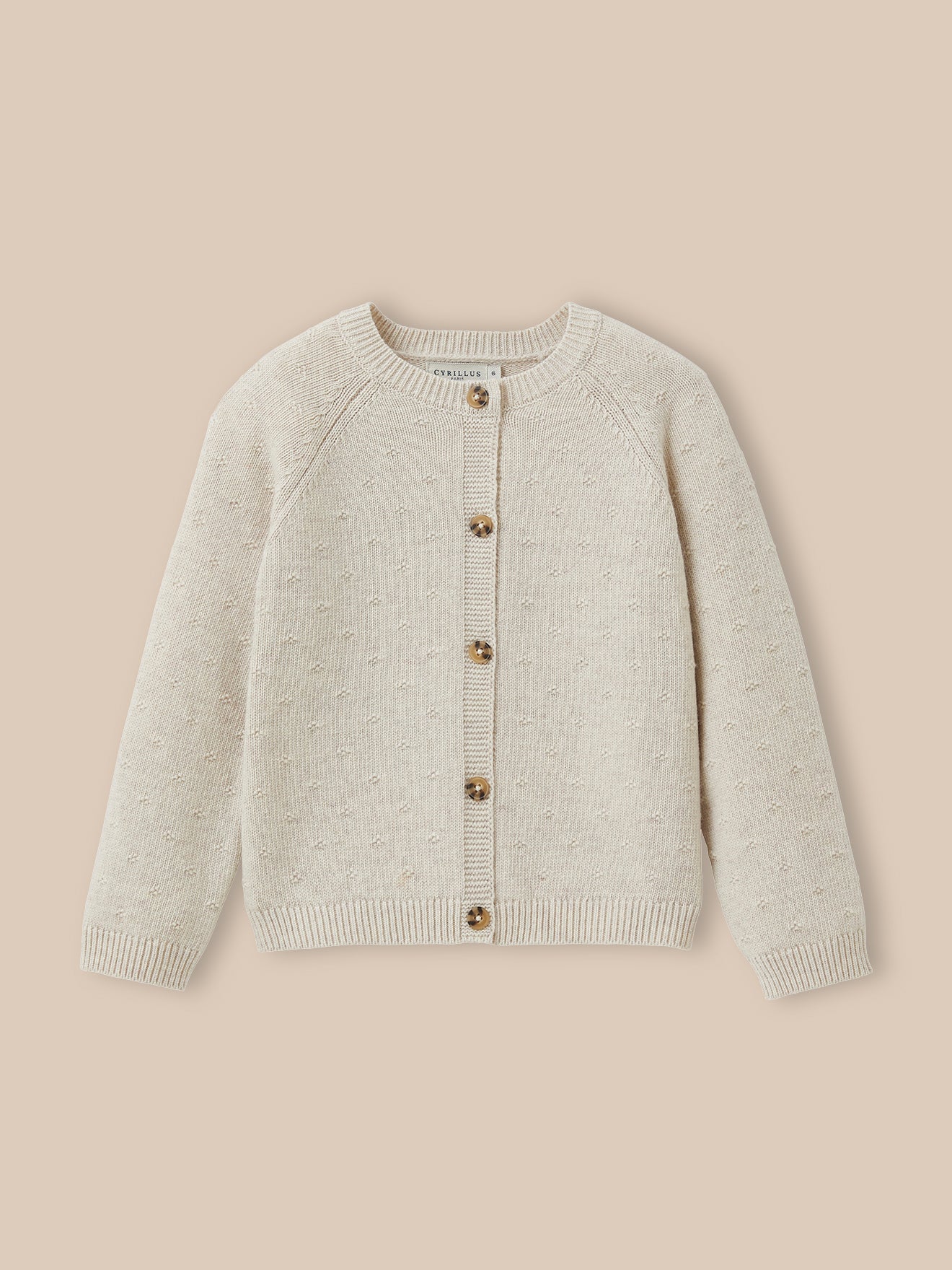 Mädchen-Cardigan mit Lochmuster