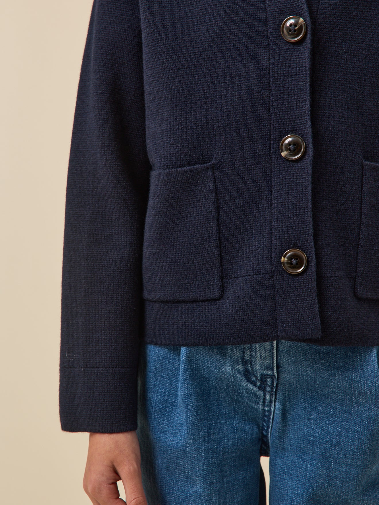 Mädchen-Cardigan aus Milano-Strick – Kollektion « Junior »