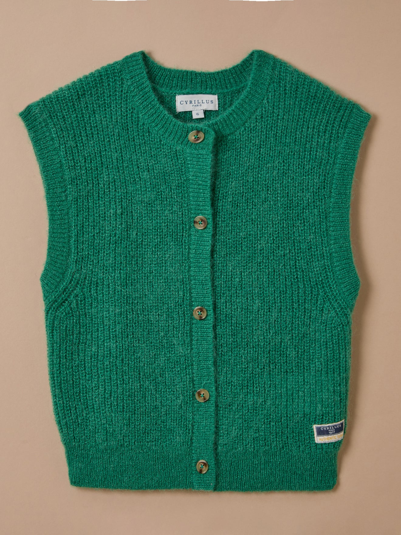 Mädchen-Cardigan aus Wolle und Mohair