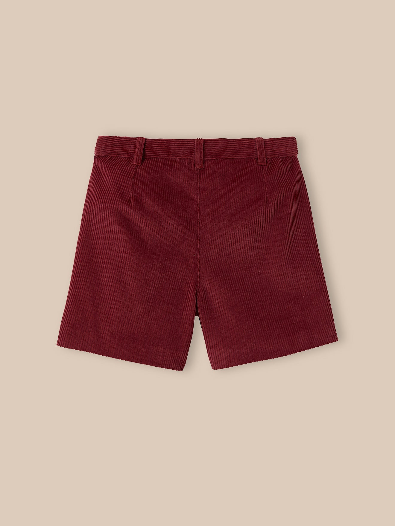 Mädchen-Shorts aus Velours mit hohem Bund