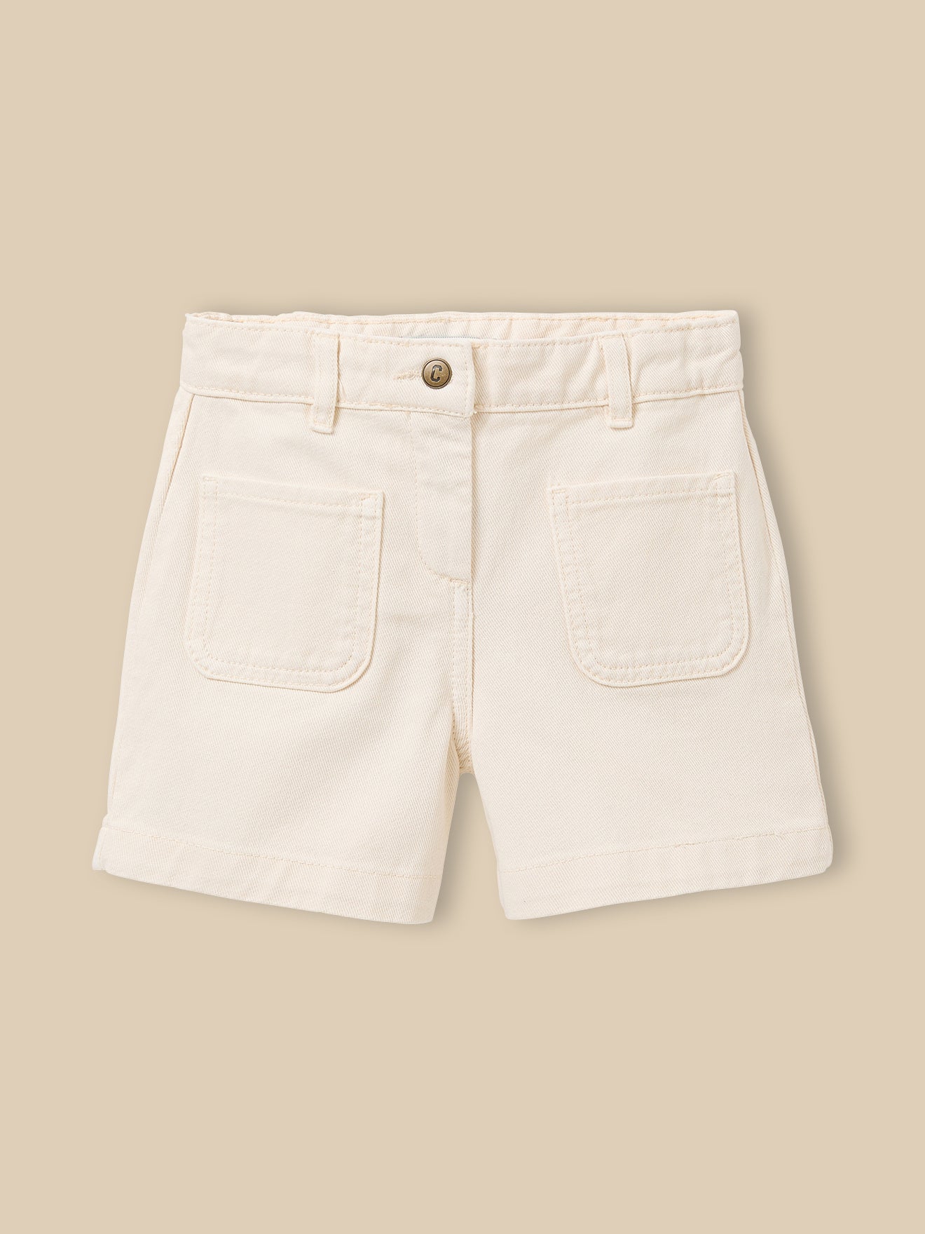 Mädchen-Shorts aus farbigem Denim