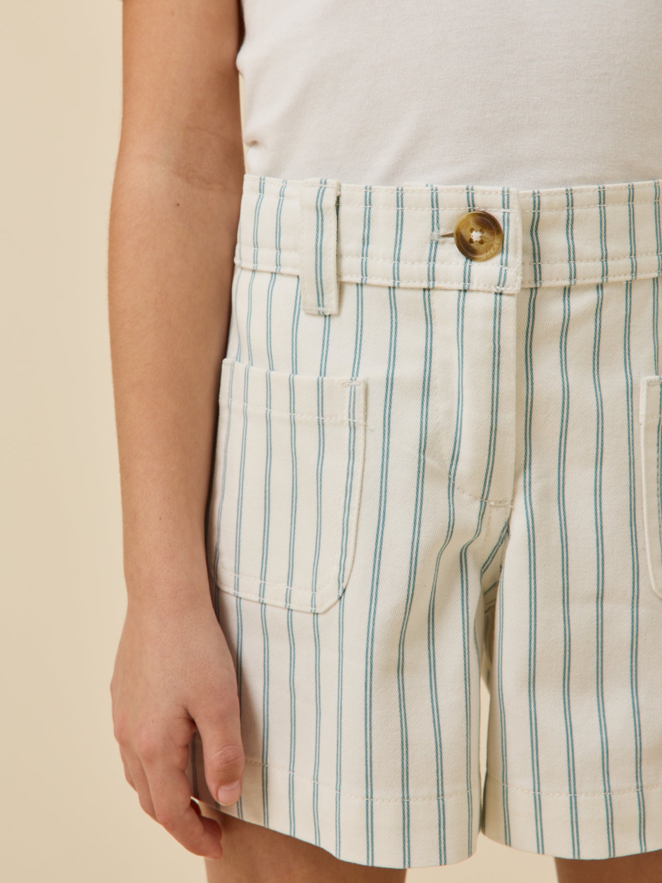 Gestreifte Mädchen-Shorts