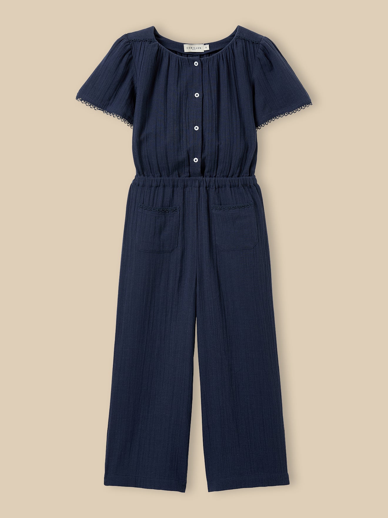 Jumpsuit aus Baumwolllgaze – Kollektion « Junior »
