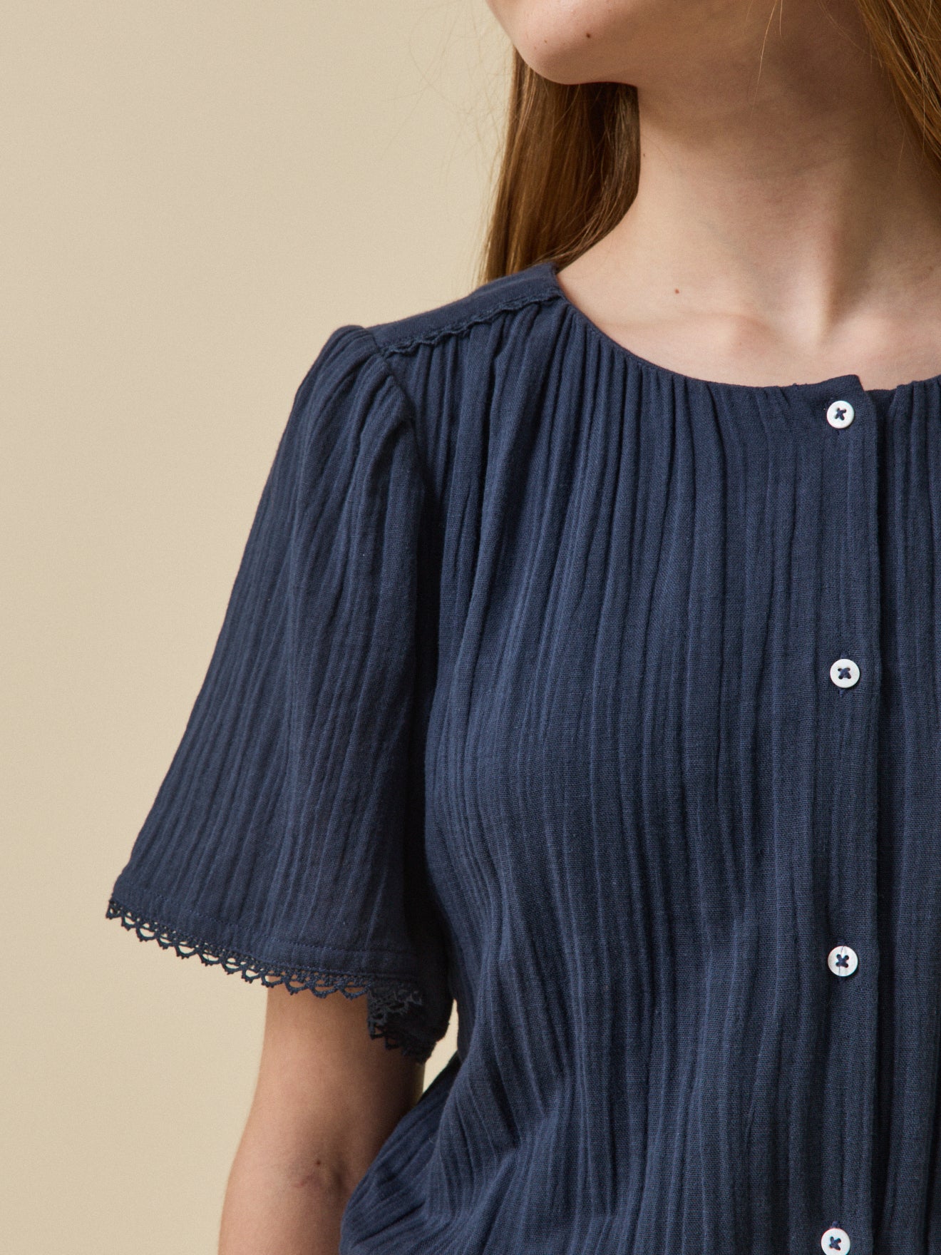 Jumpsuit aus Baumwolllgaze – Kollektion « Junior »