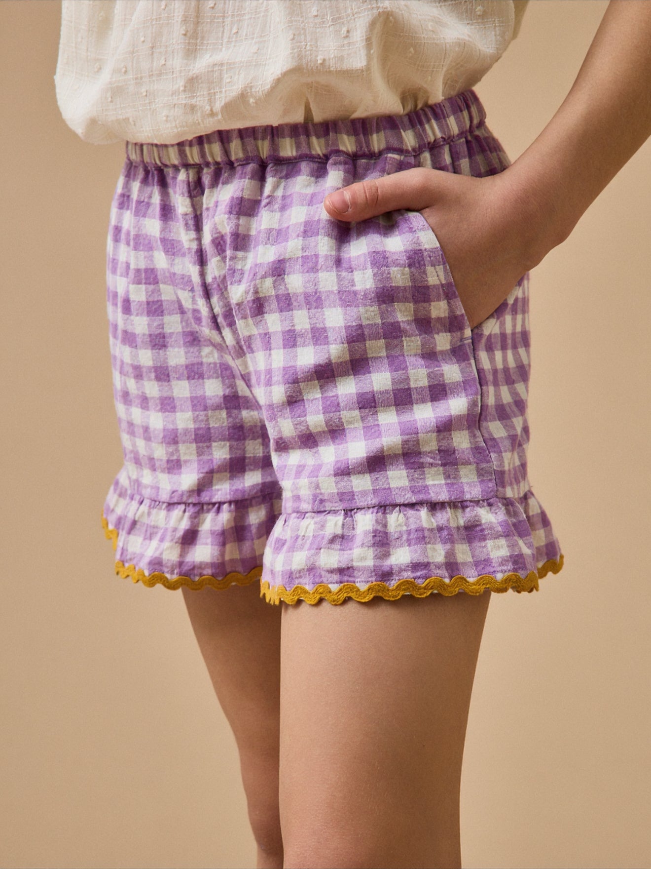Mädchen-Shorts mit Vichy-Karos – CYRILLUS X EMILE & IDA