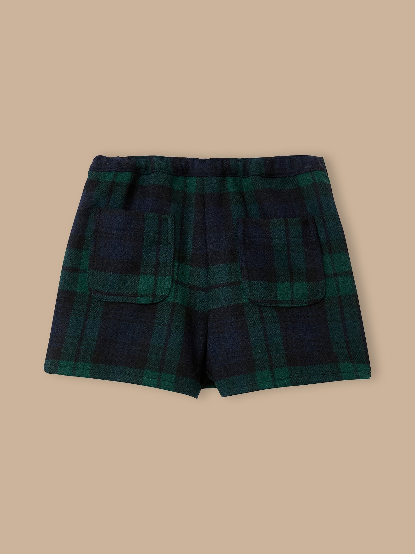 Mädchen Hosenrock mit Tartan-Druckmuster