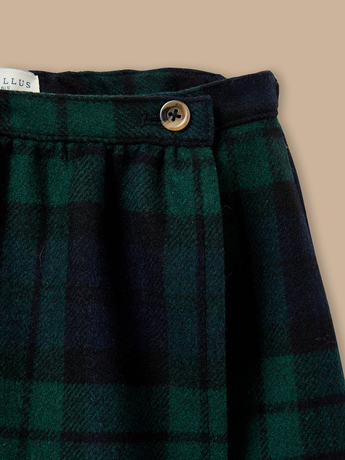 Mädchen Hosenrock mit Tartan-Druckmuster