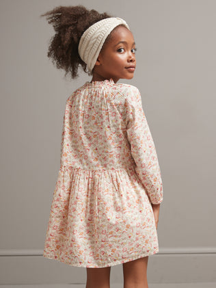 Mädchenkleid mit Druckmuster « Mireille »