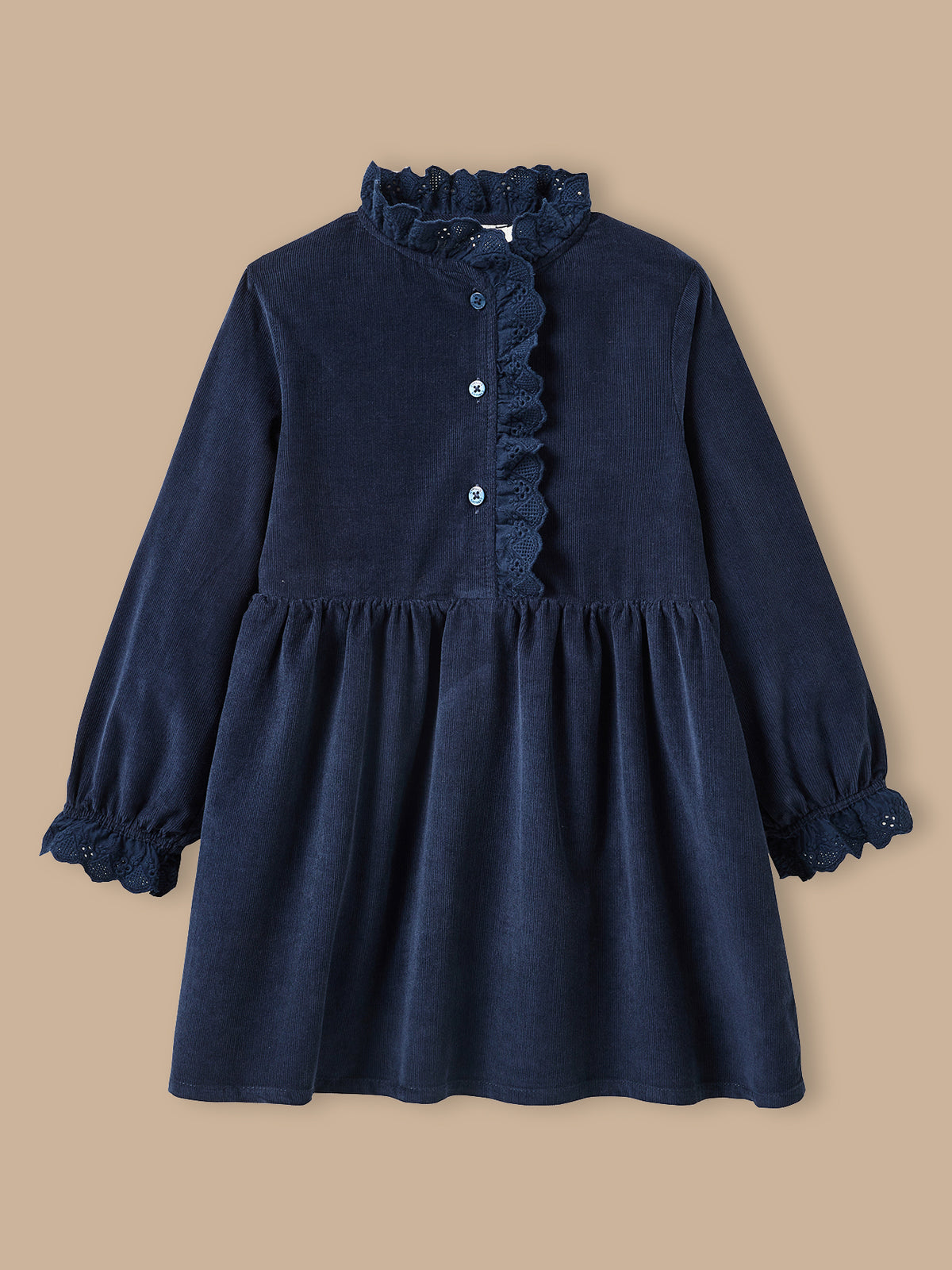Mädchenkleid aus Velours