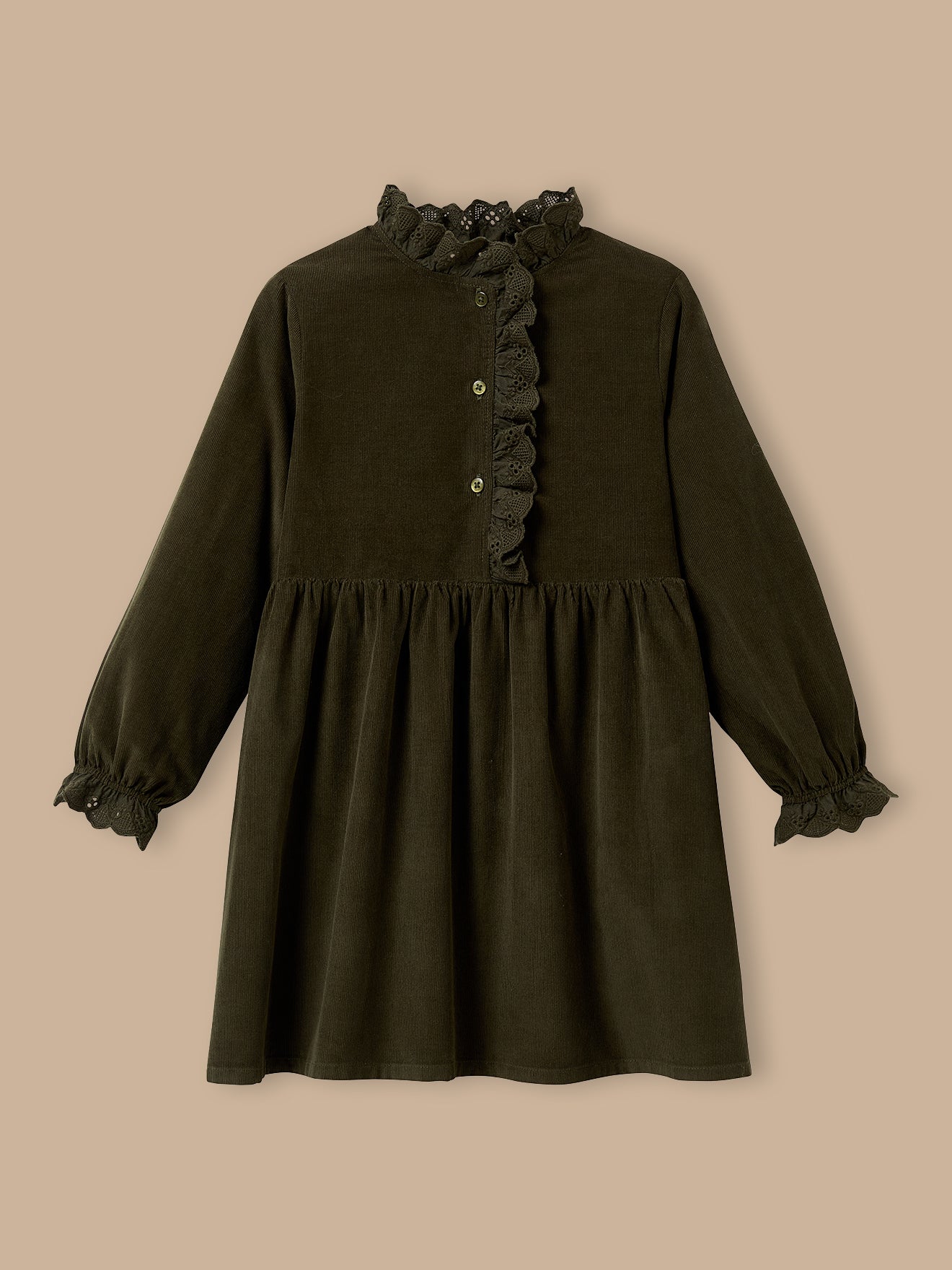 Mädchenkleid aus Velours