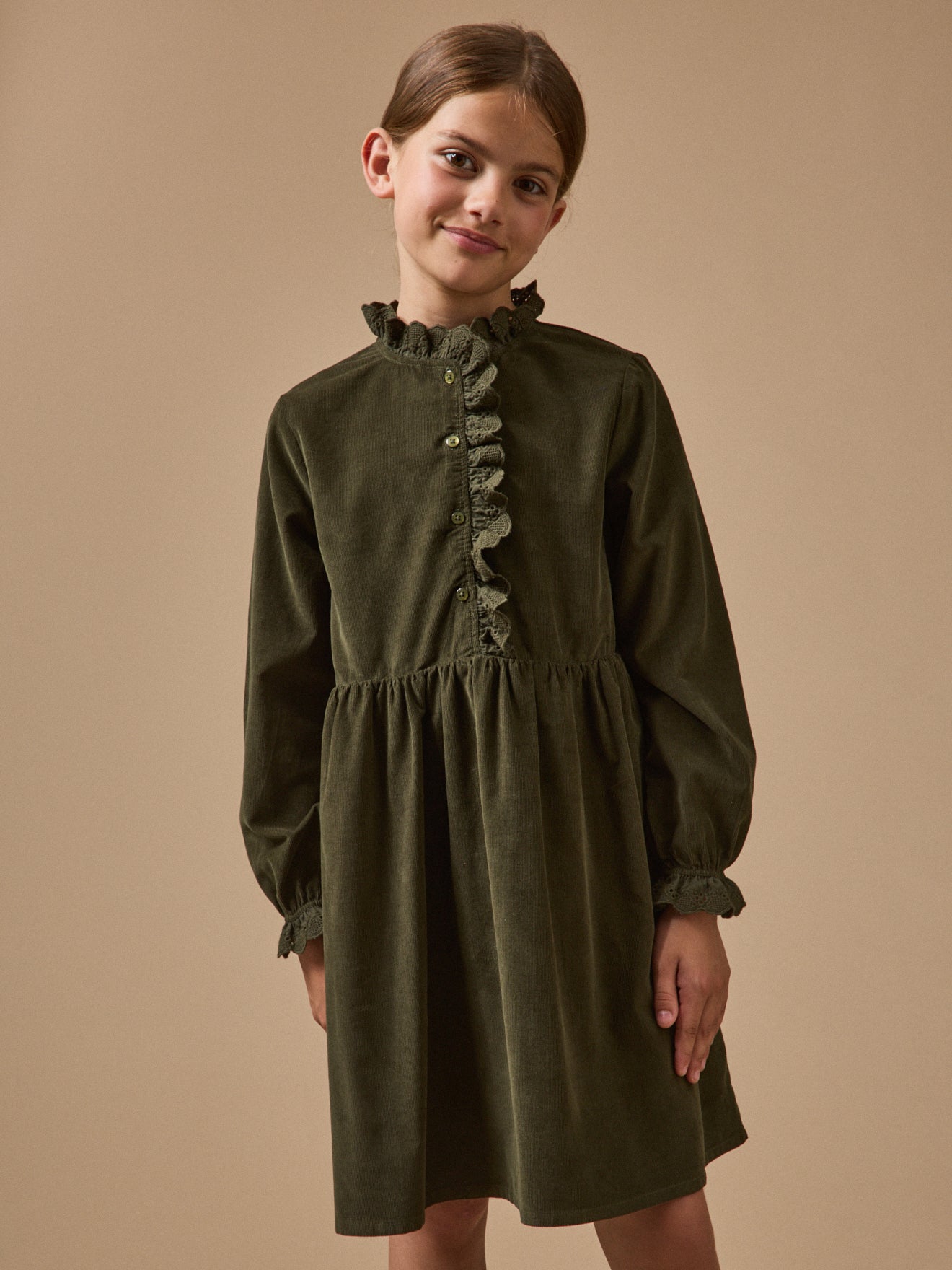 Mädchenkleid aus Velours