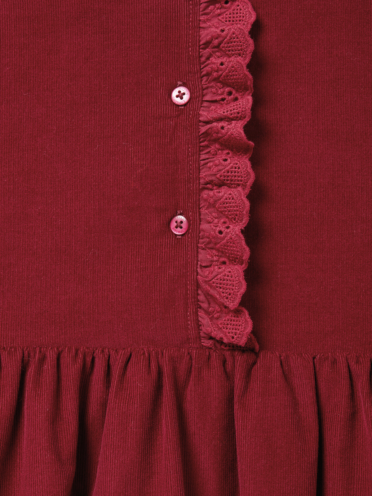 Mädchenkleid aus Velours