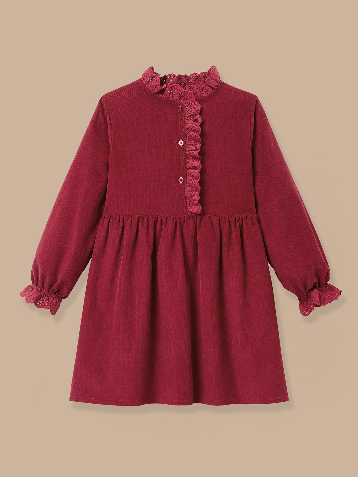 Mädchenkleid aus Velours
