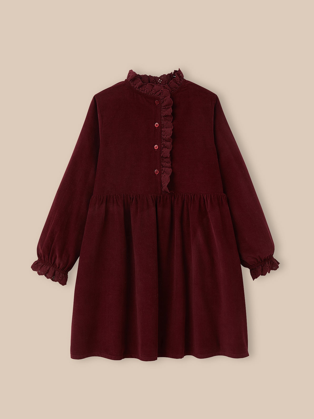 Mädchenkleid aus Velours