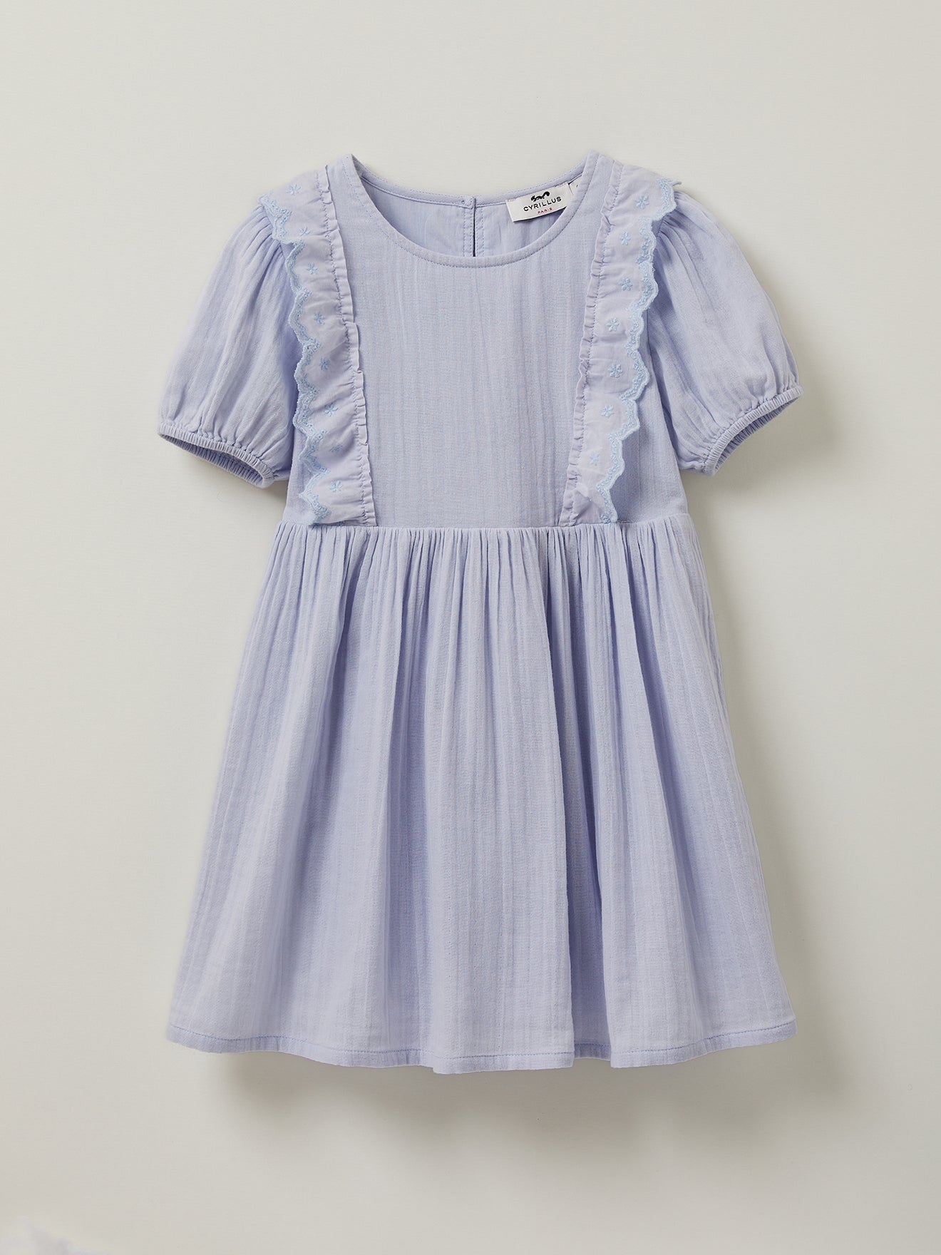 Mädchenkleid aus Bio-Baumwollgaze