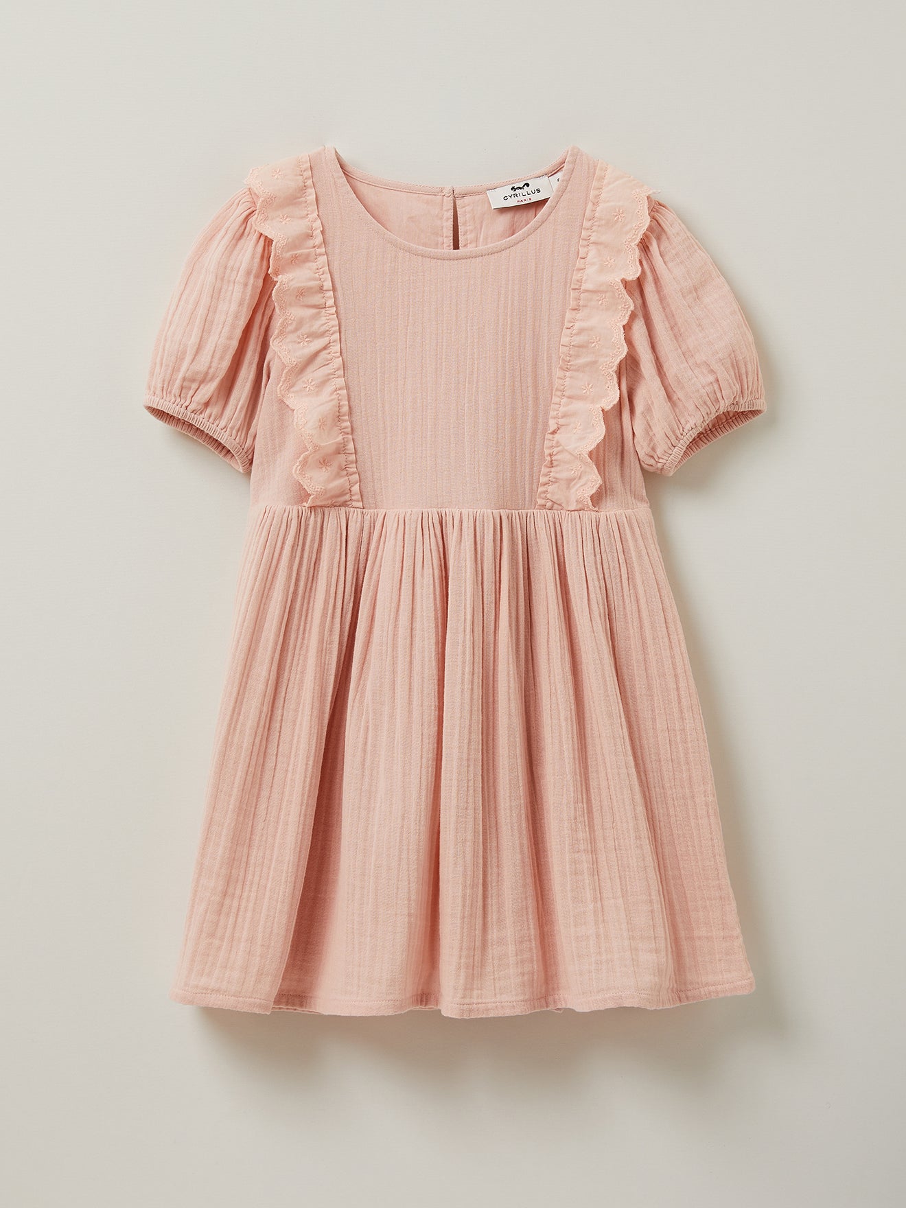 Mädchenkleid aus Bio-Baumwollgaze