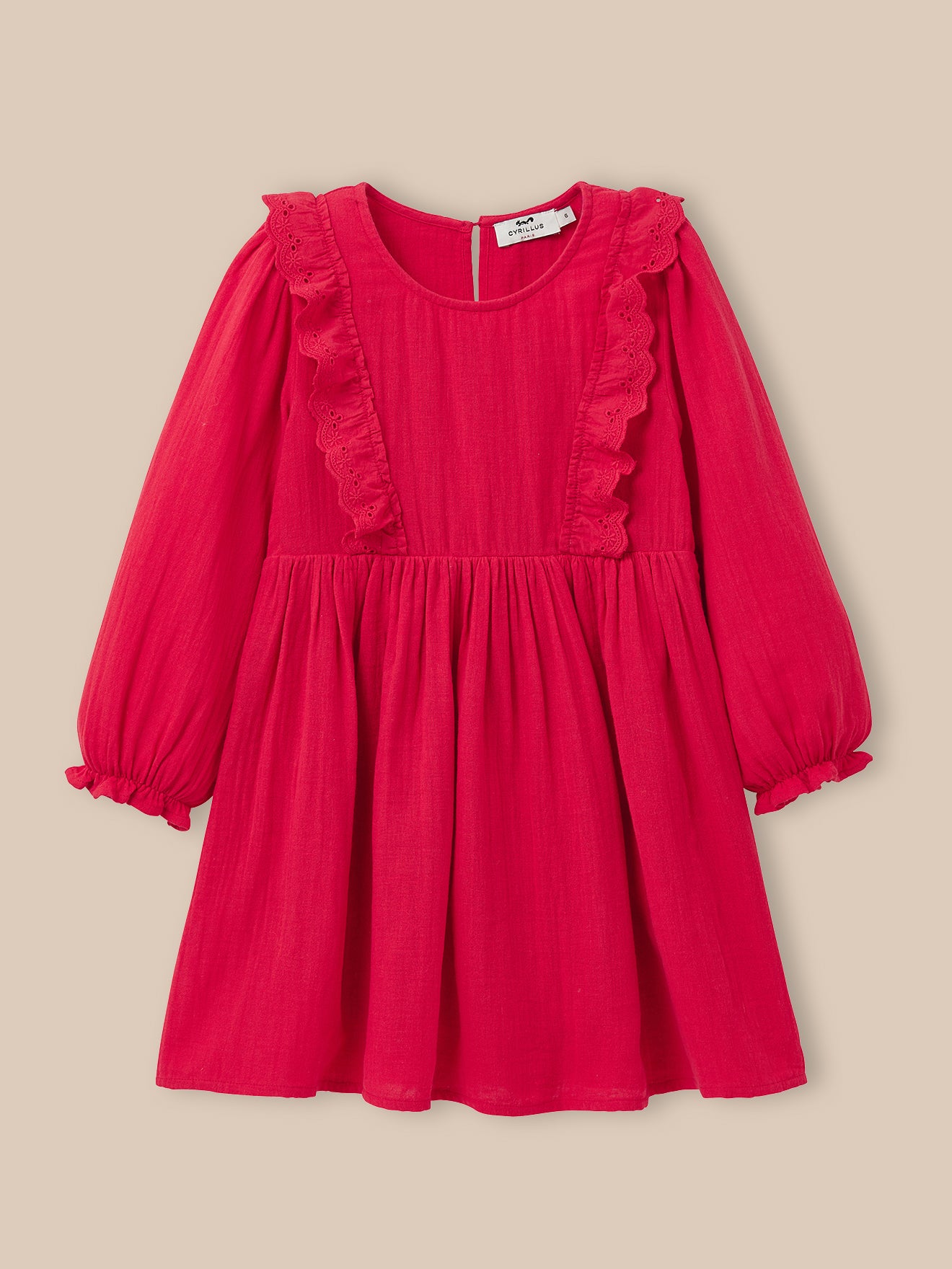 Mädchenkleid aus Baumwoll-Gaze