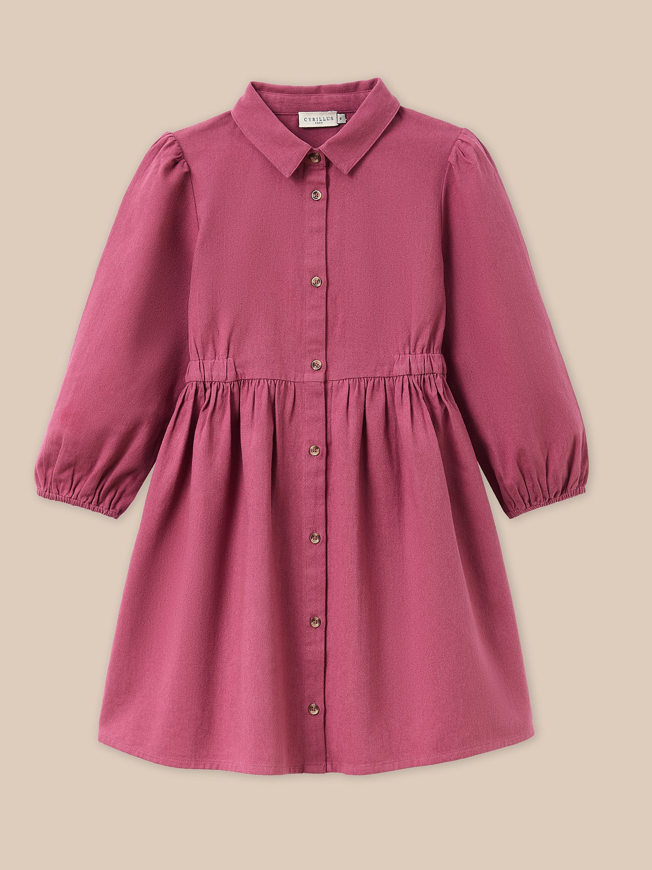 Mädchenkleid aus Twill-Stoff