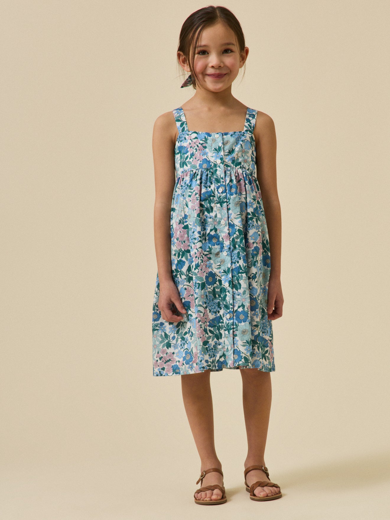 Mädchenkleid aus Liberty®-Stoff « Clara Bell »