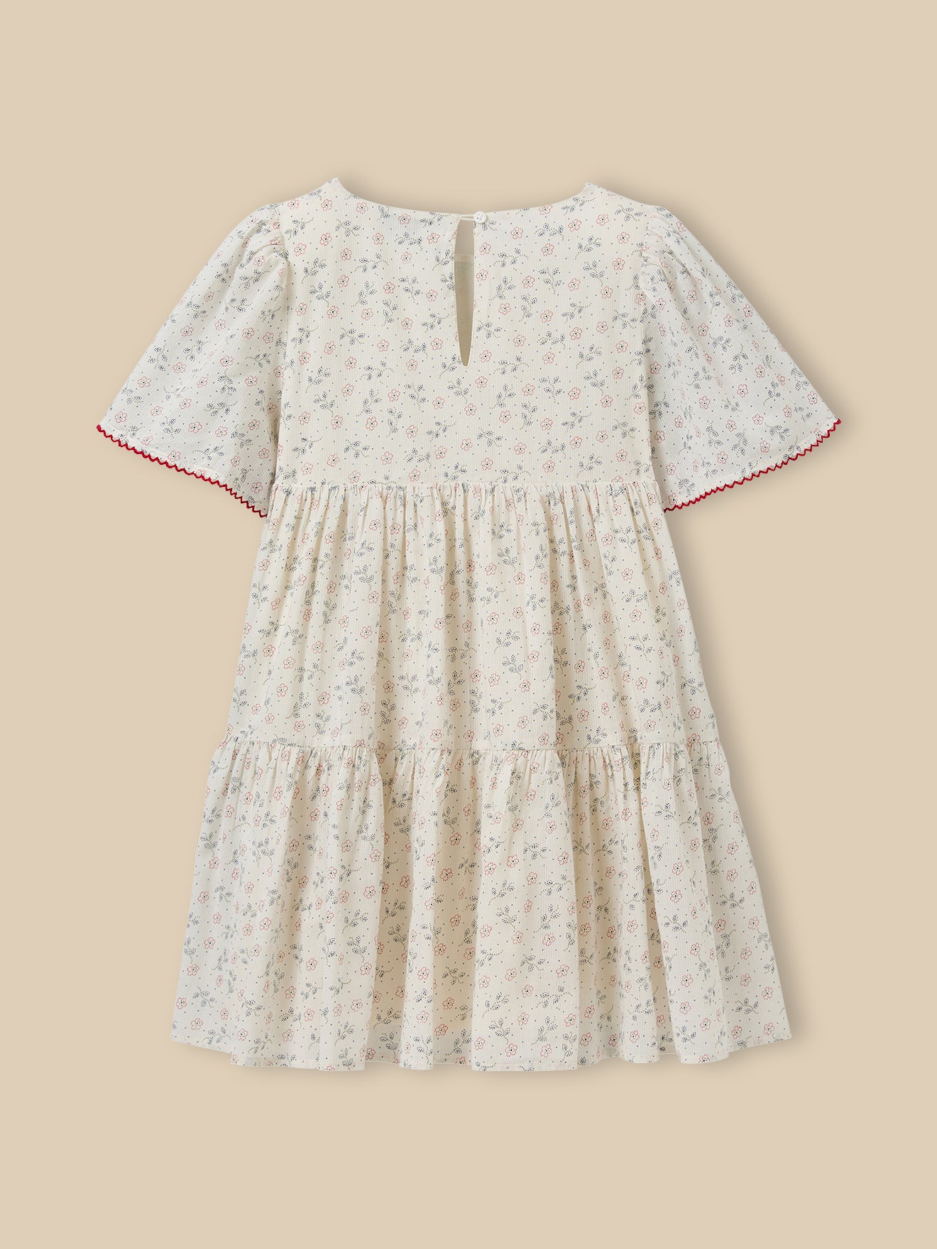 Mädchenkleid mit Druckmuster « Lily »