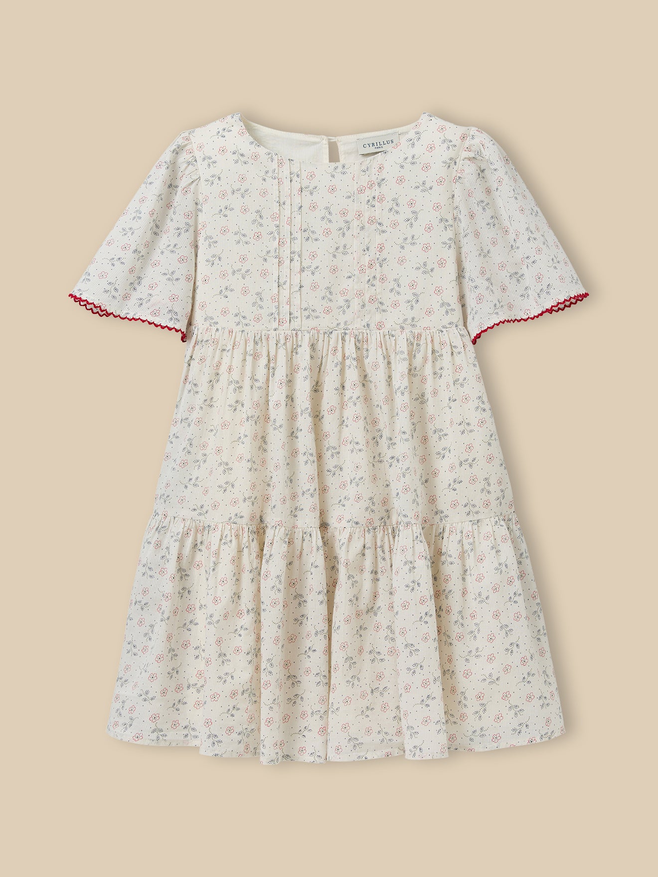 Mädchenkleid mit Druckmuster « Lily »