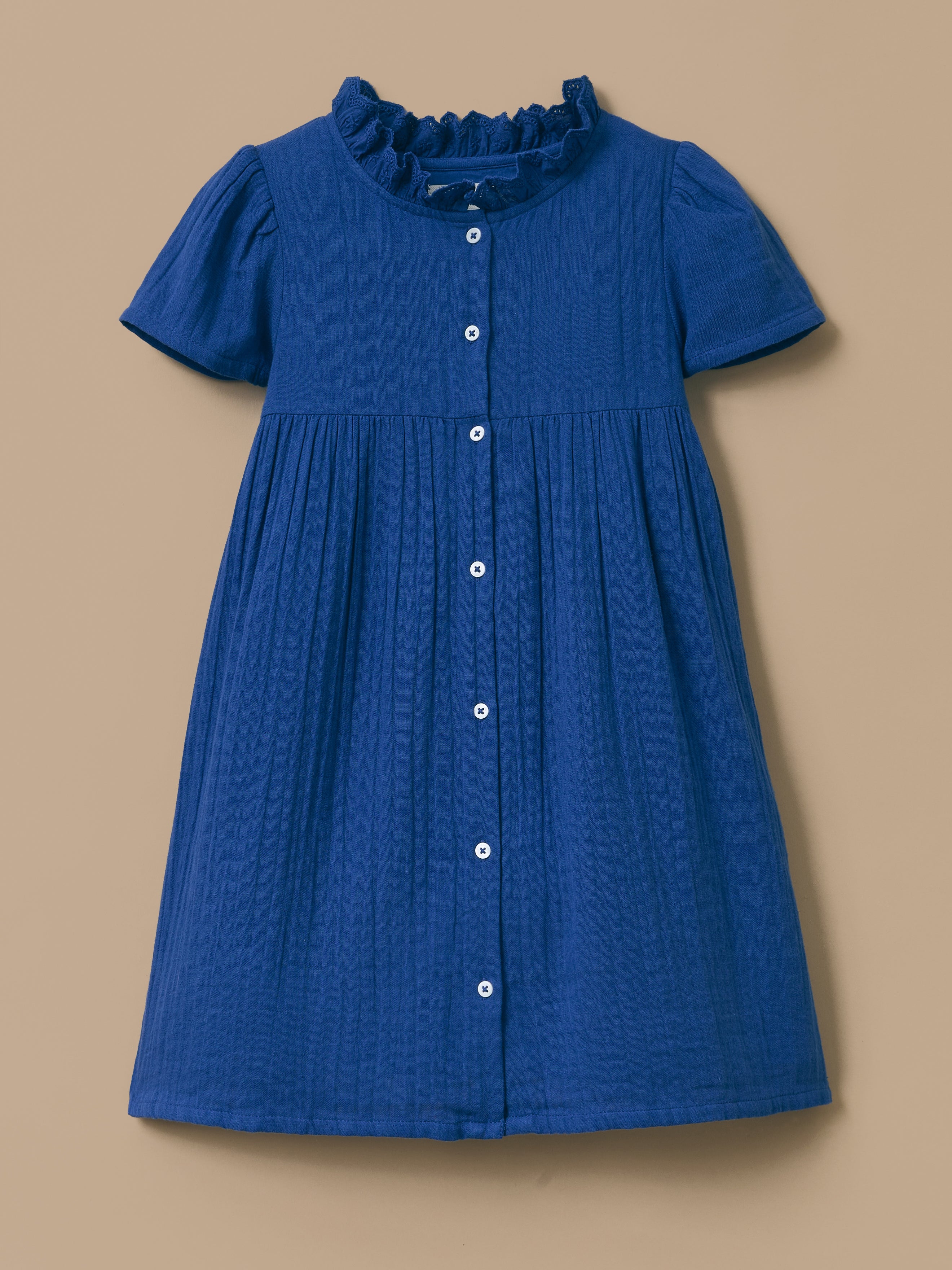 Mädchenkleid aus Baumwollgaze