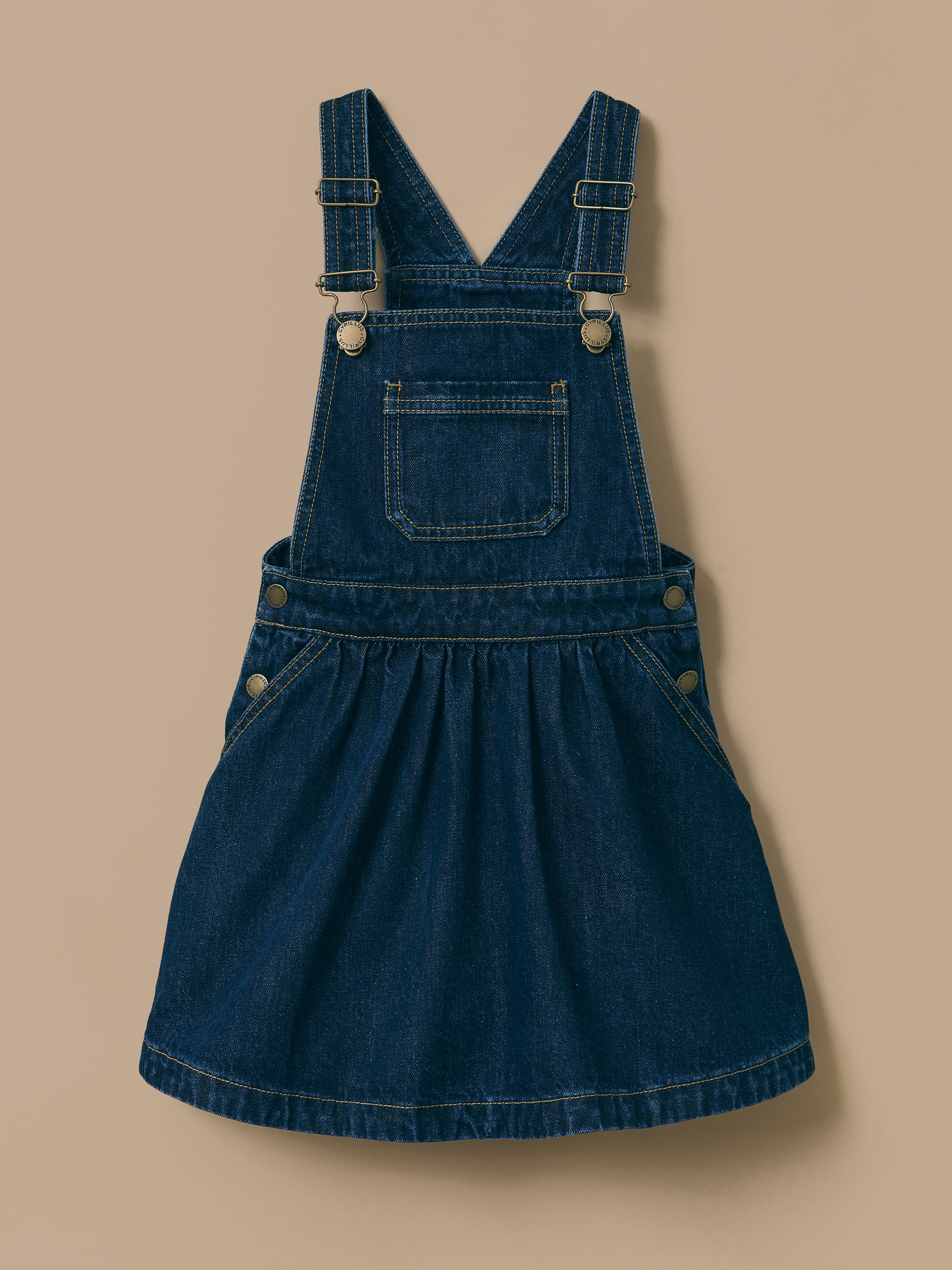 Mädchen-Trägerkleid aus Denim
