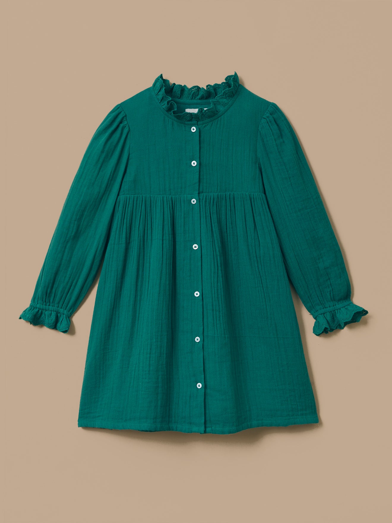 Mädchenkleid aus Baumwollgaze
