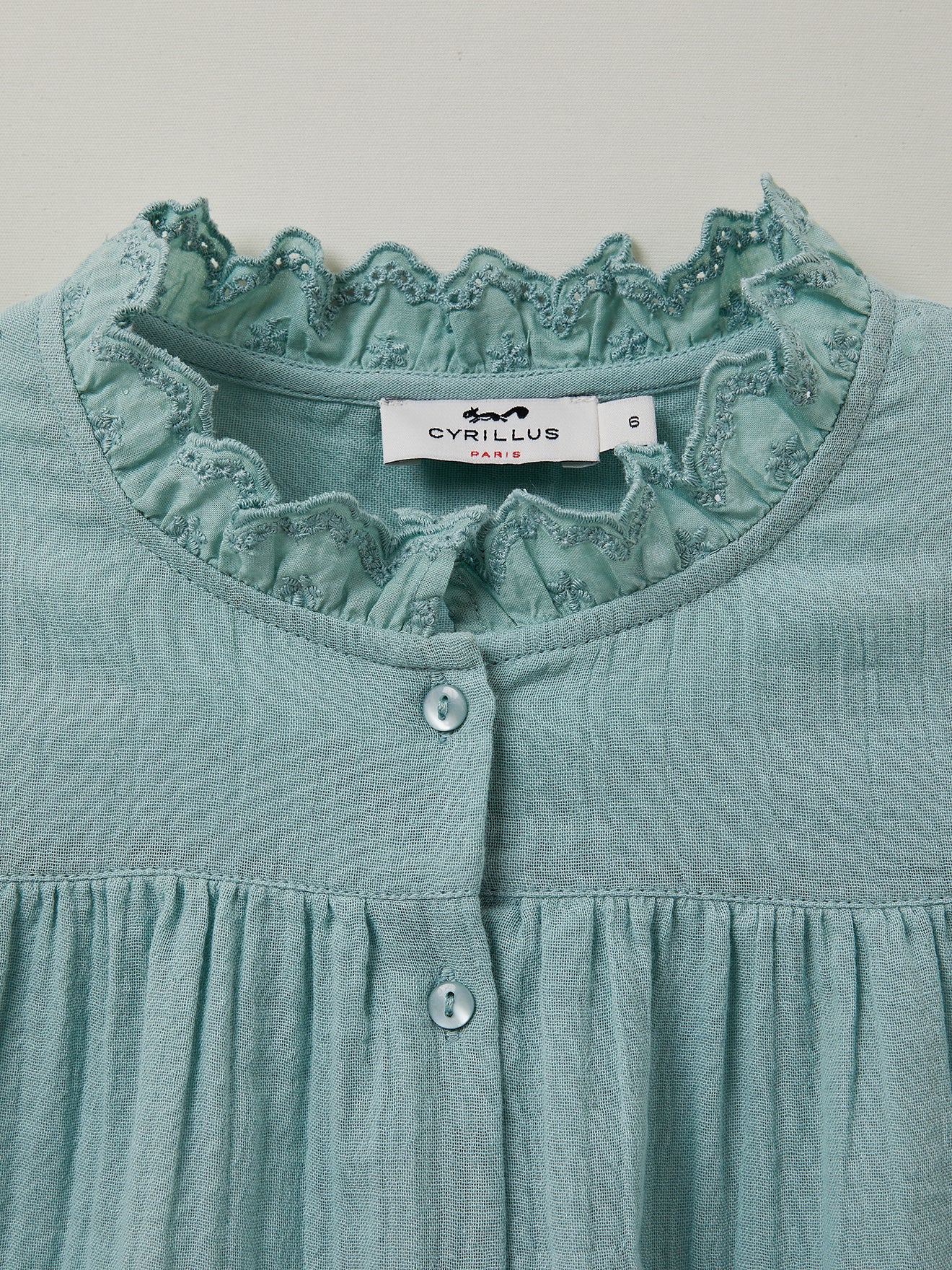 Mädchenbluse aus Gaze – Bio-Baumwolle