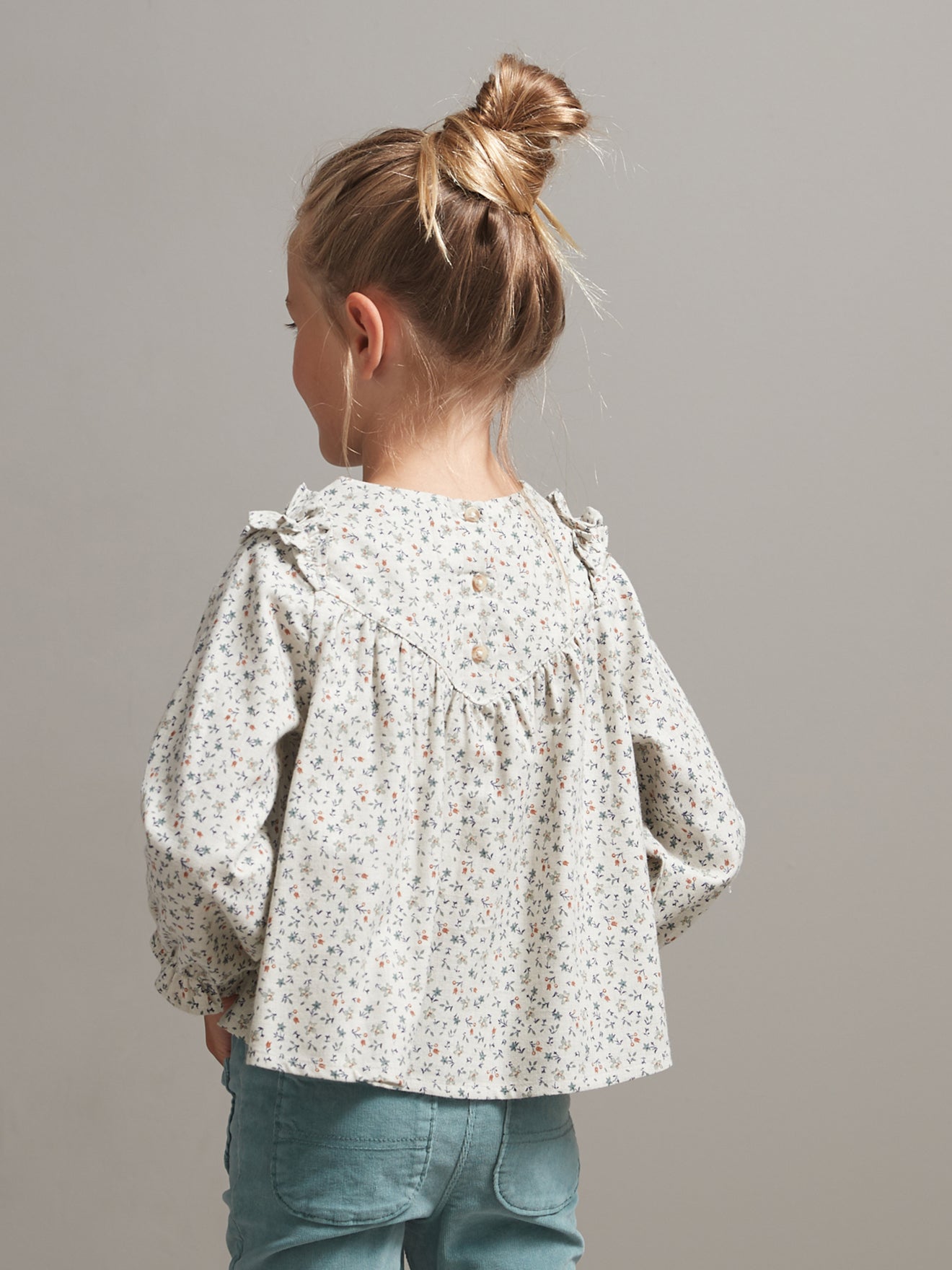 Mädchenbluse mit Druckmuster « Mirtle »