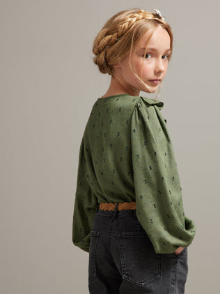 Mädchenbluse mit Volants