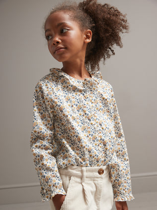 Mädchenbluse aus Liberty®-Stoff « Aisha »