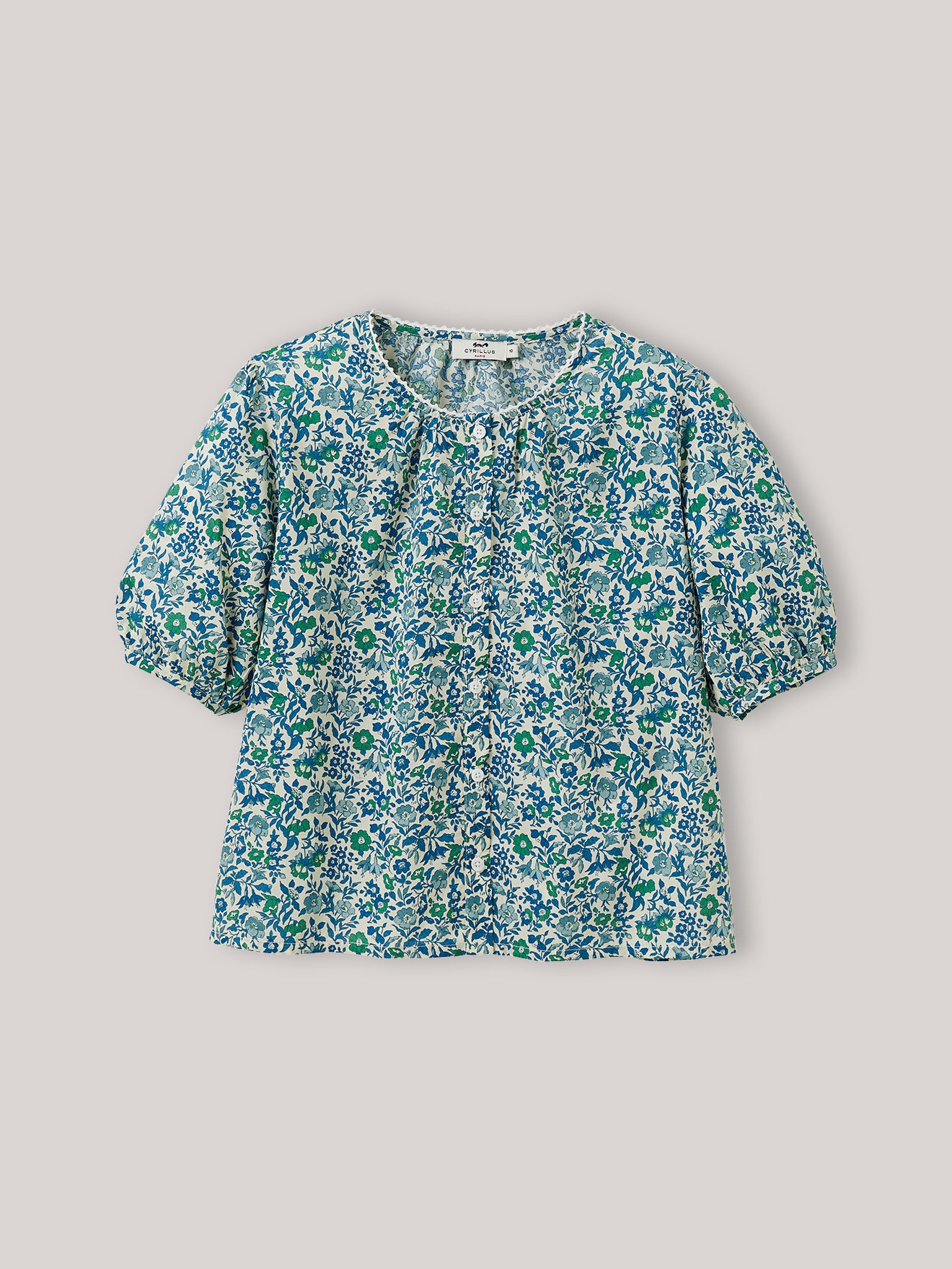 Mädchenbluse aus Liberty®-Stoff « Mamie »