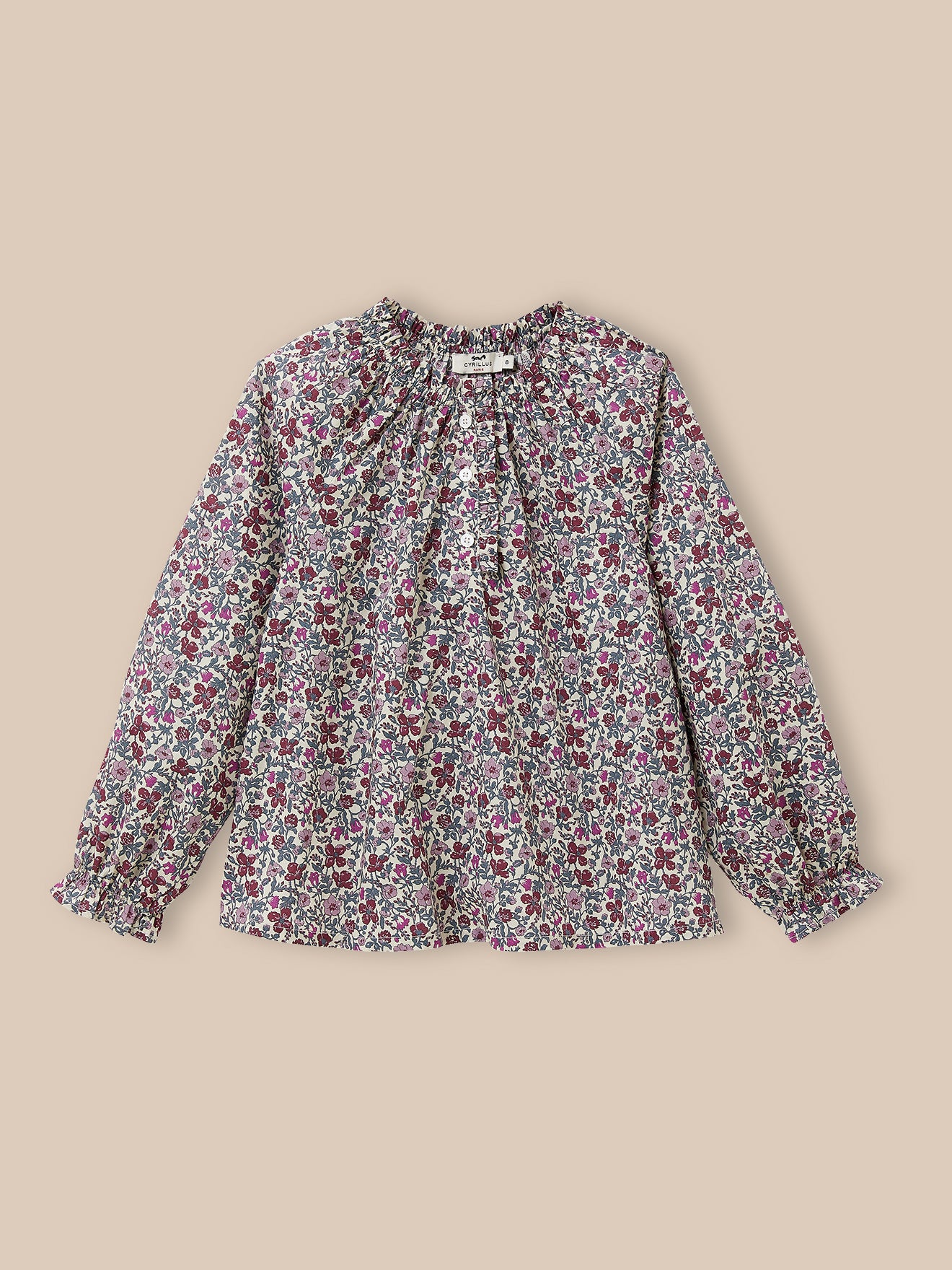 Mädchenbluse, aus dem Liberty®-Stoff « Meadow »