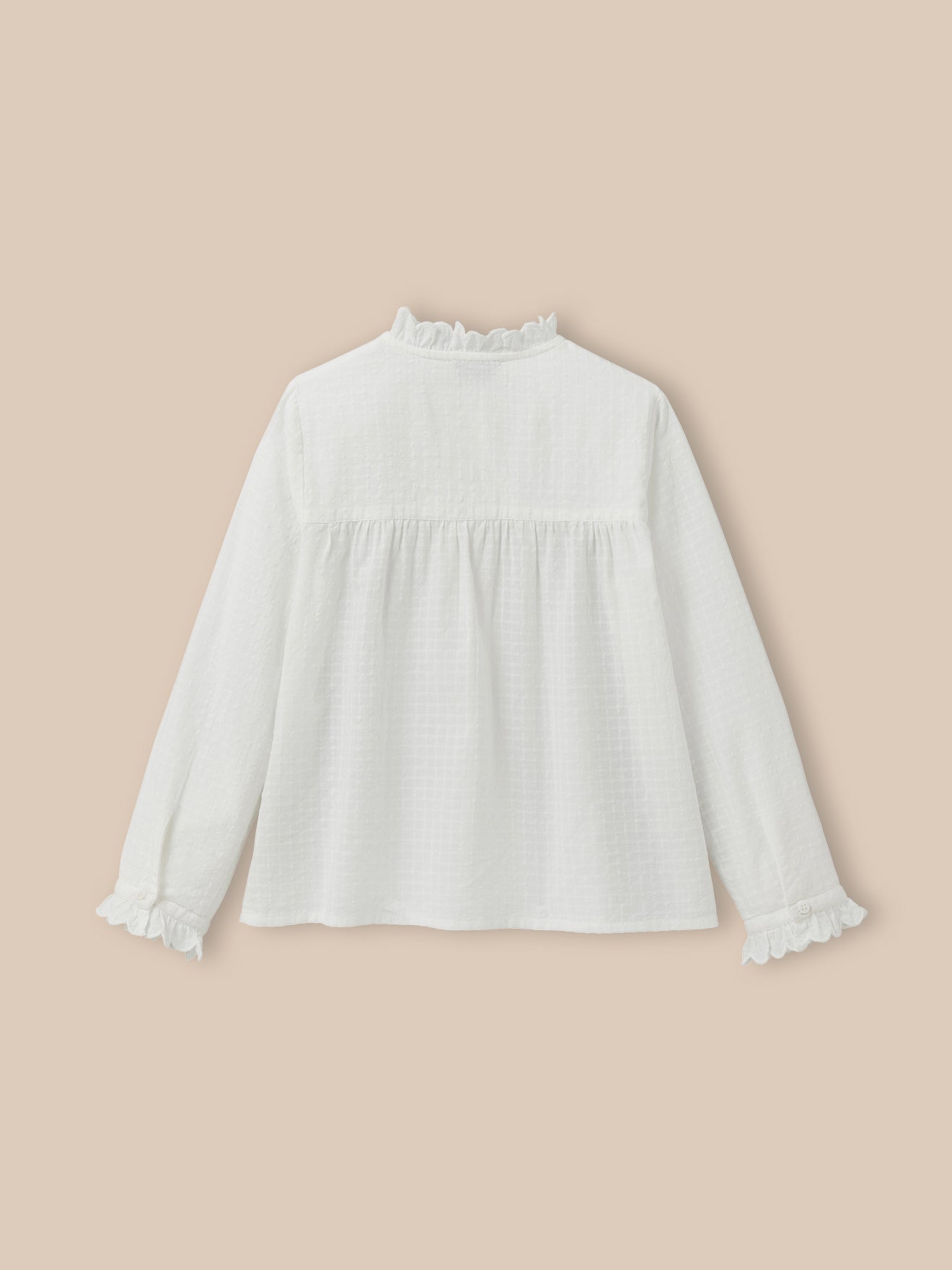 Mädchenbluse, mit Volants